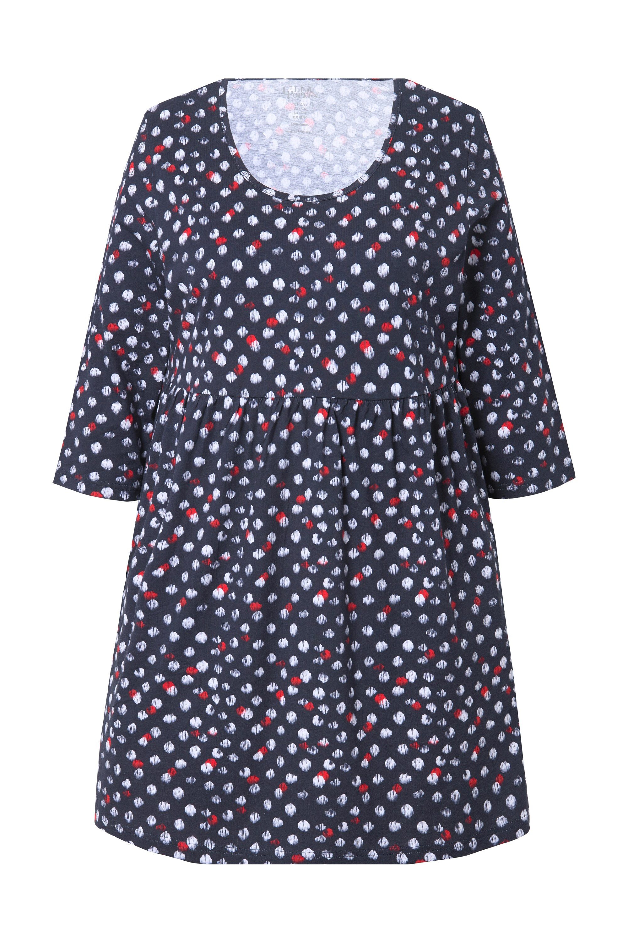 Ulla Popken Longshirt Longshirt Punkte A-Linie günstig online kaufen