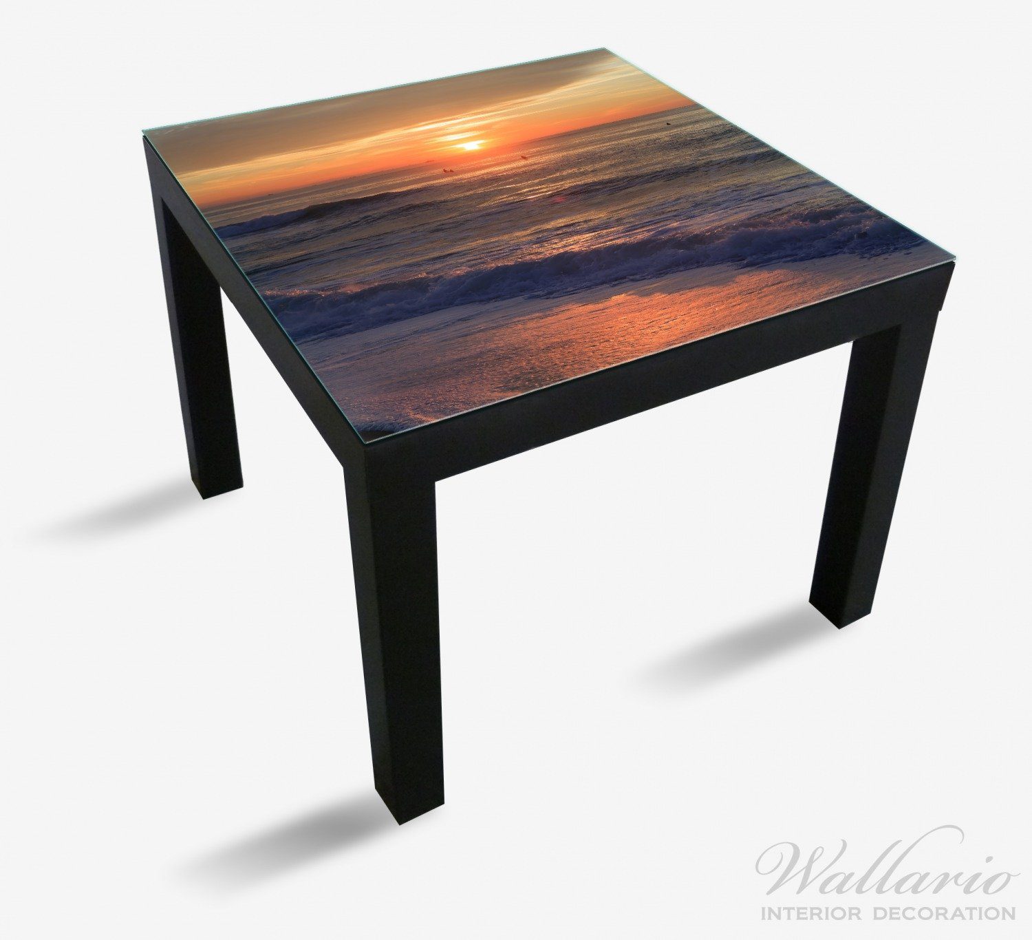 Meer (1 Sonne Wallario dem Ikea über Tischplatte geeignet St), für Tisch Lack