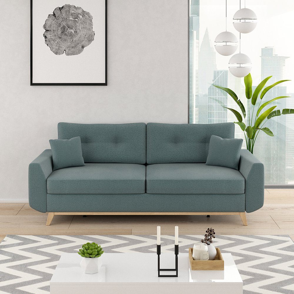 Sidney Schlafsofa Bettkasten VitaliSpa® Boxspringsofa Schlaffunktion Schlafcouch