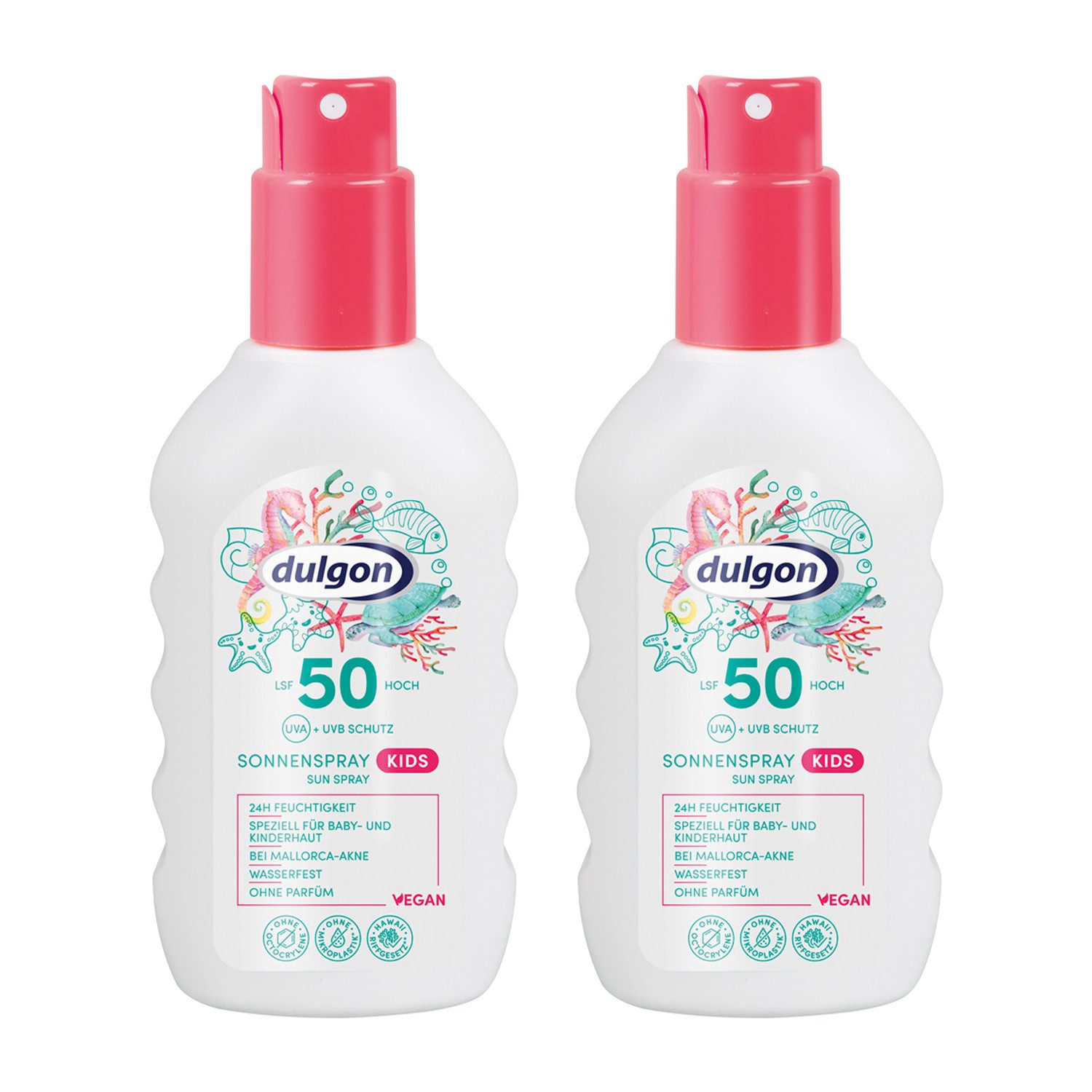 Sonnenschutzspray LSF 50 Sonnenspray Kinder - wasserfest, parfümfrei, vegan, 400ml