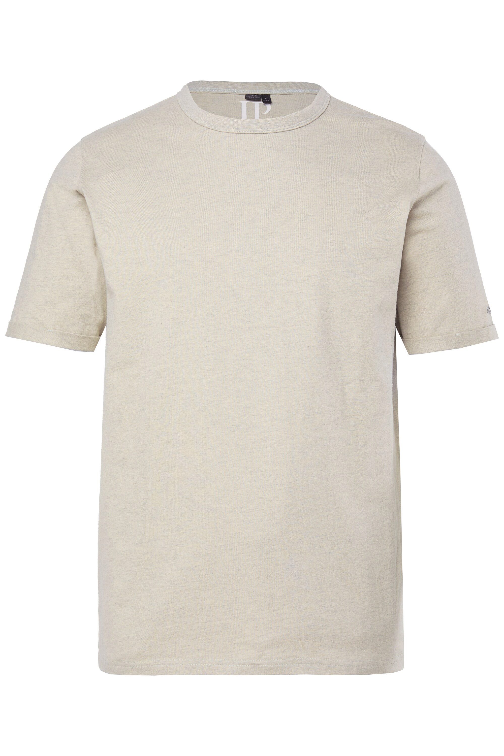 T-Shirt T-Shirt Halbarm Melange-Jersey bis 8 XL
