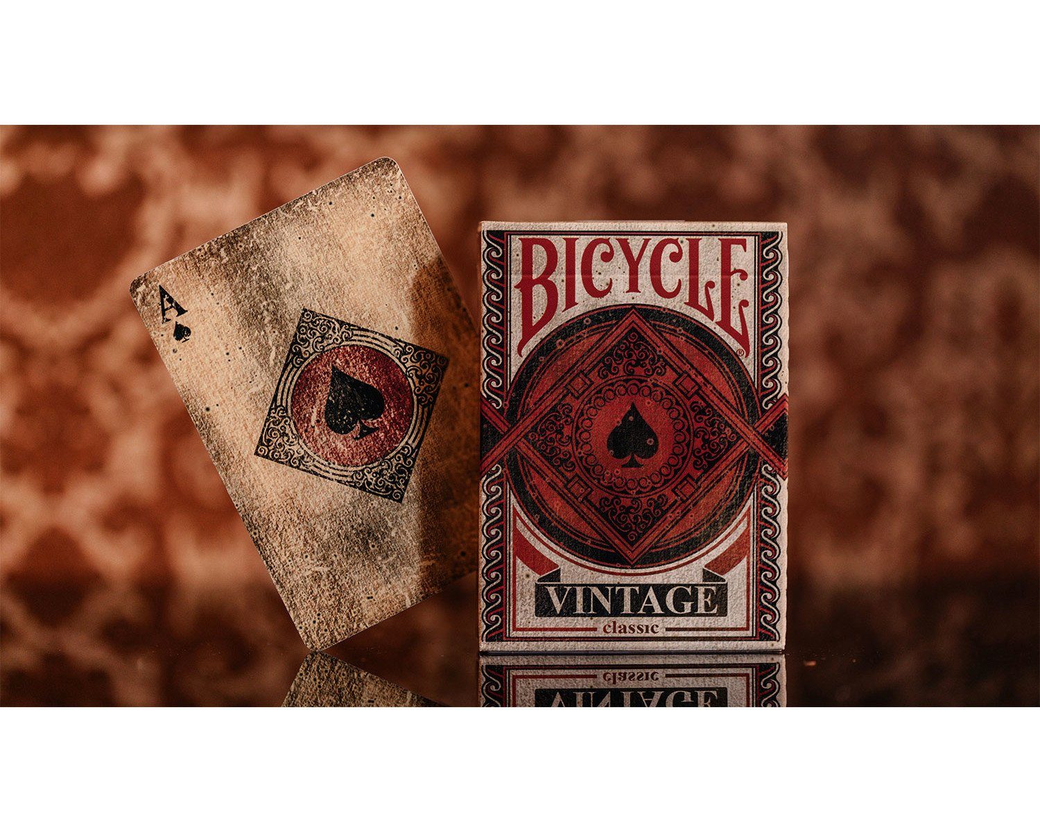 Cartamundi Spiel Bicycle Kartendeck - Vintage, Kartenspiel, mit einzigartigem Air-Cushion®-Finish