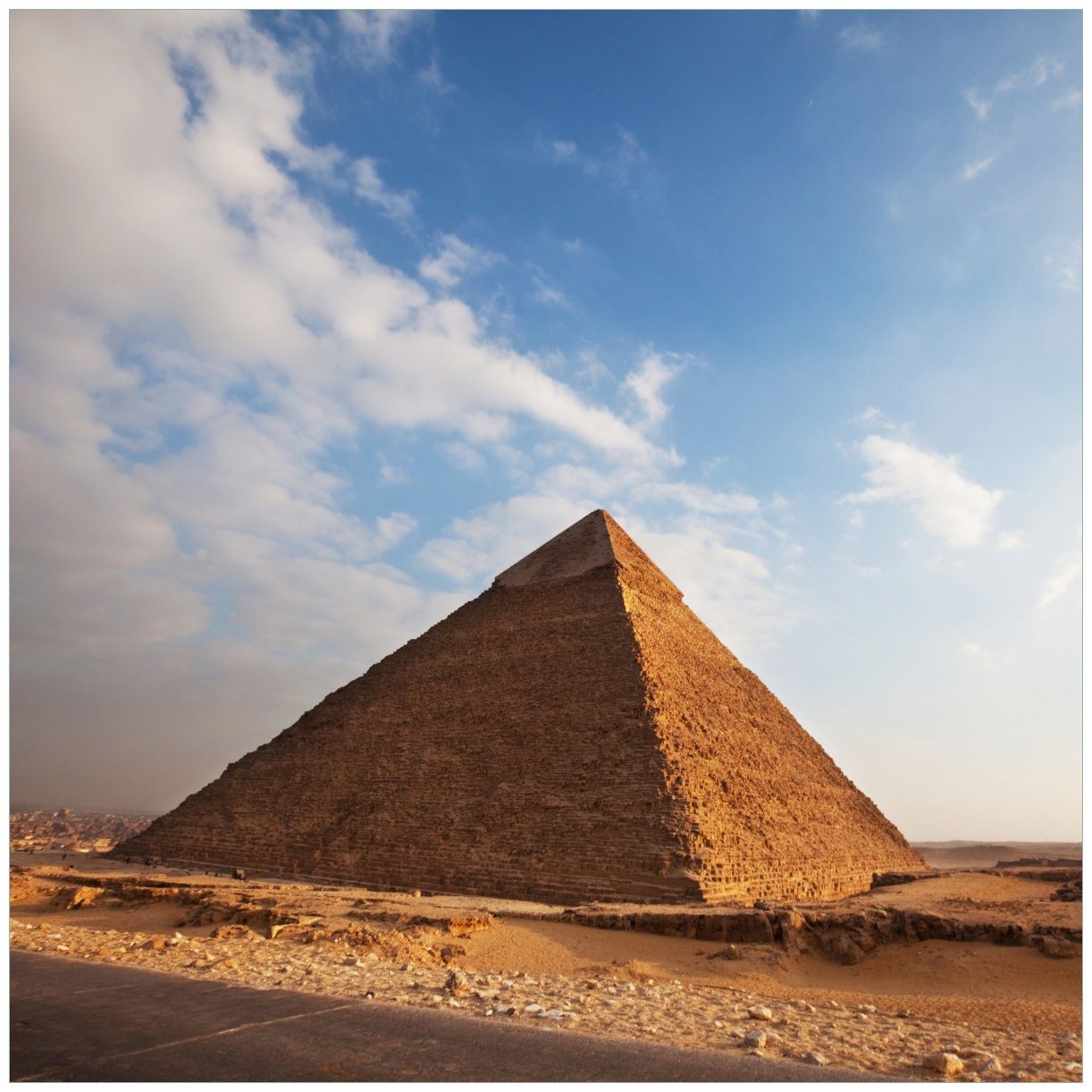 Wallario Tischplatte Alte Pyramide in Ägypten (1 St), für Ikea Lack Tisch geeignet