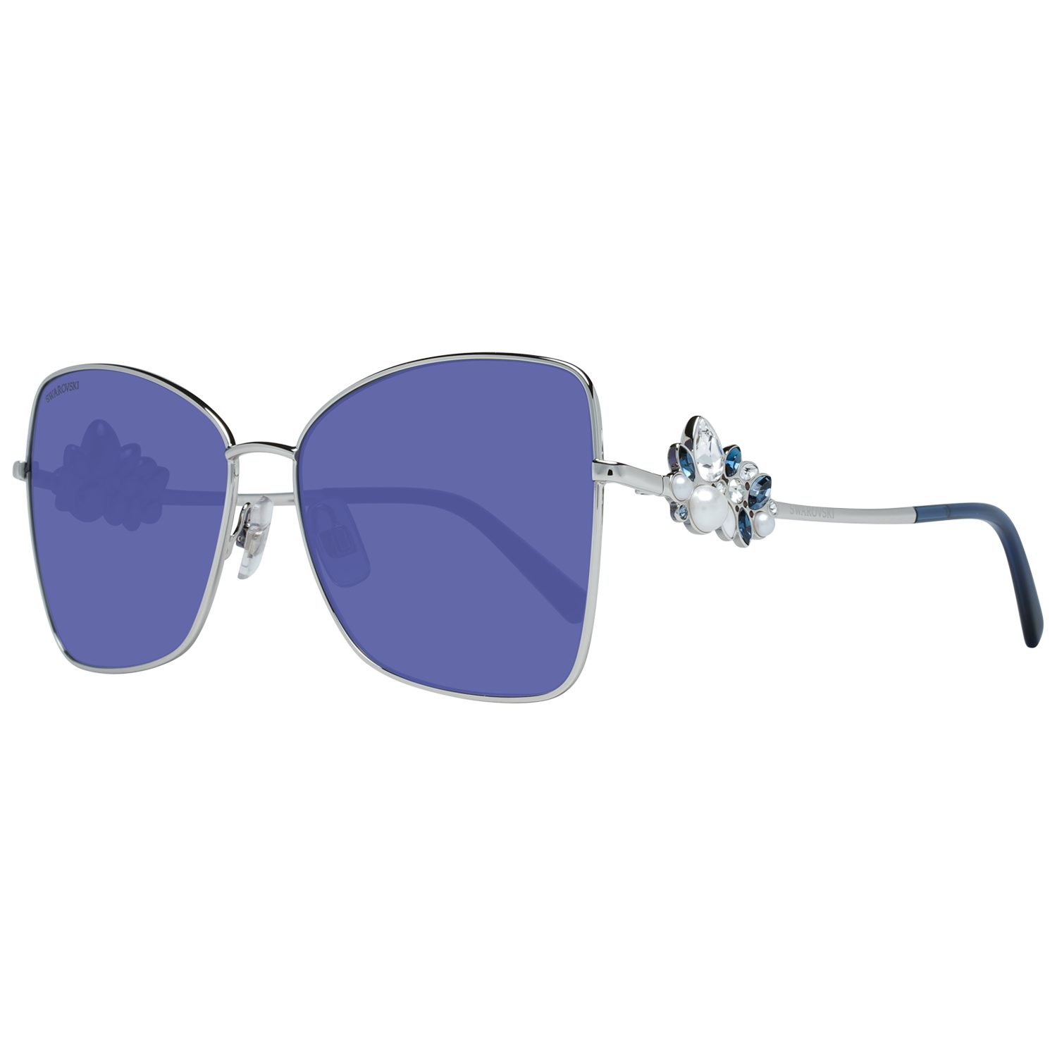 Swarovski Sonnenbrille Swarovski Sonnenbrille SK0277 16W 57 Damen Silber