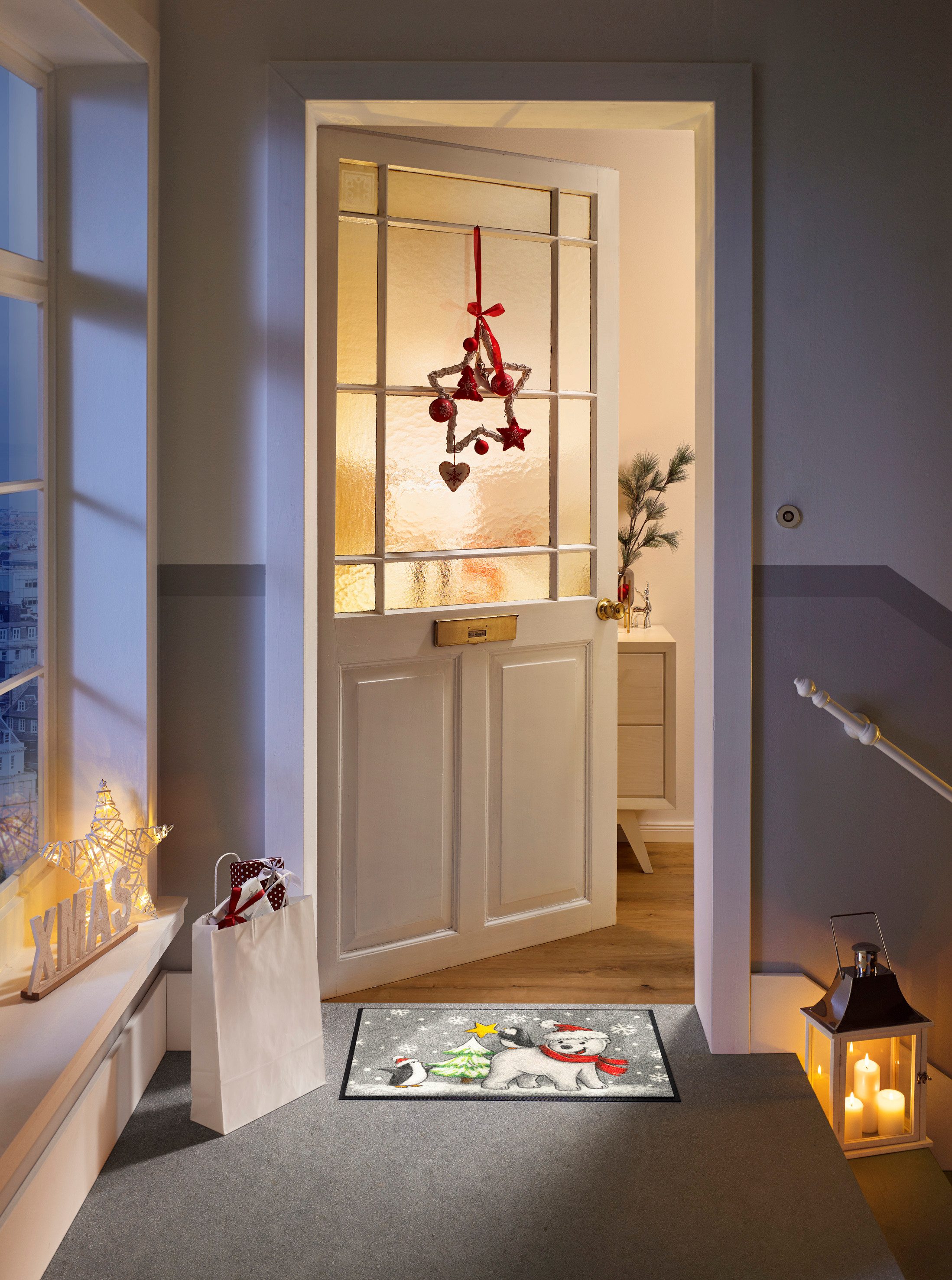 wash+dry by Kleen-Tex Fußmatte Polar Friends, rechteckig, Höhe: 7 mm günstig online kaufen