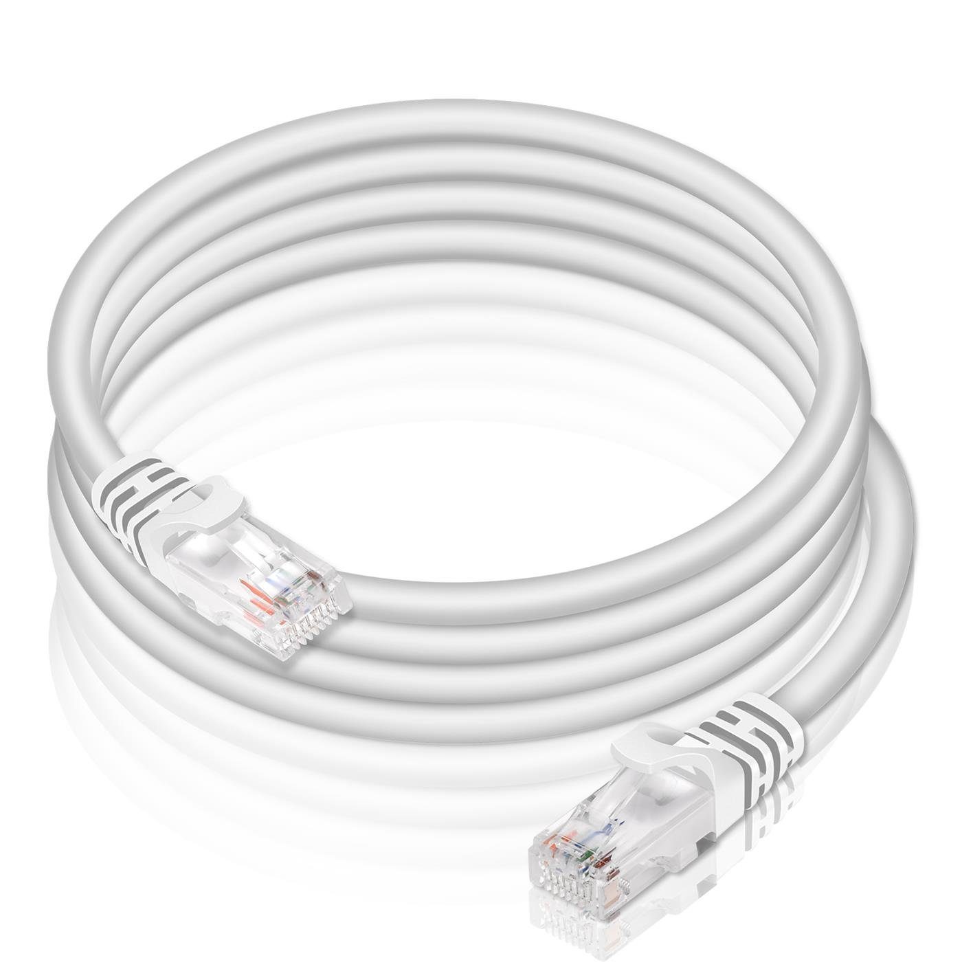 HOCO Cat 6 Netzwerkkabel rundes LAN-Kabel, RJ-45 (Ethernet), (25 cm), 10 / 100 / 1000 Mbits Geschwindigkeit bis 1 Gbits UTP Patchkabel