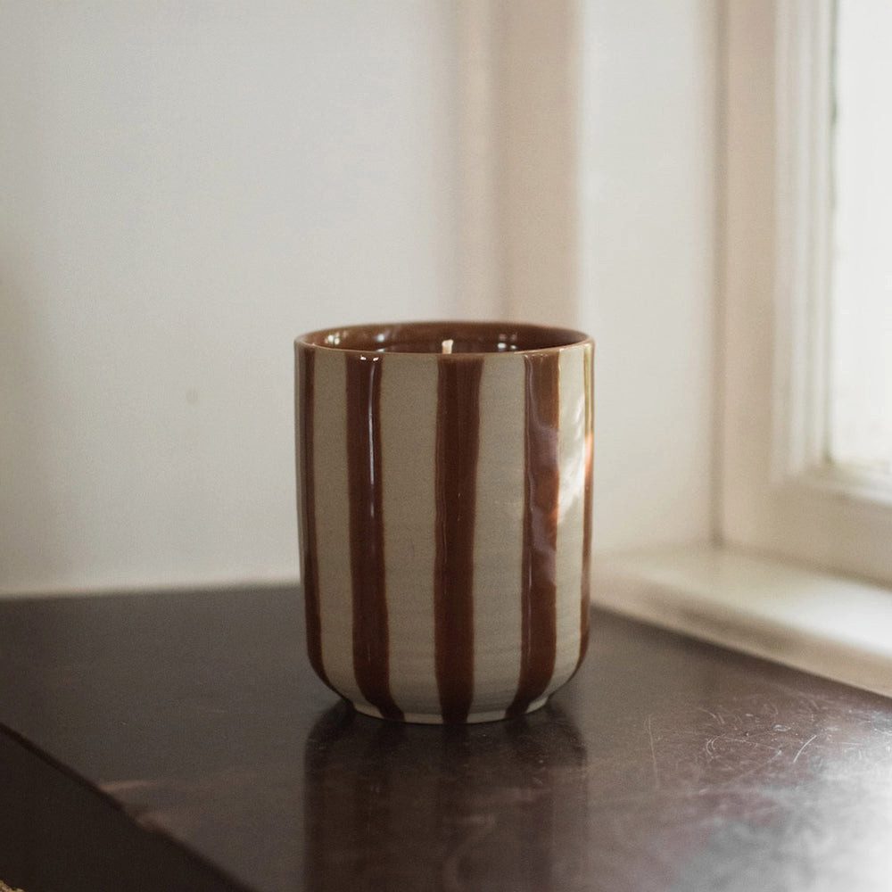 dbkd Dekoobjekt Duftkerze Burn - stripe nougat