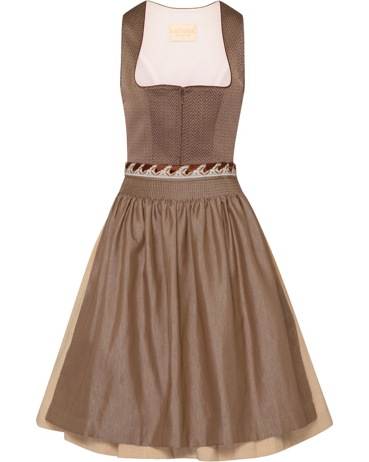 Dirndl Midi Dirndl mit Struktur
