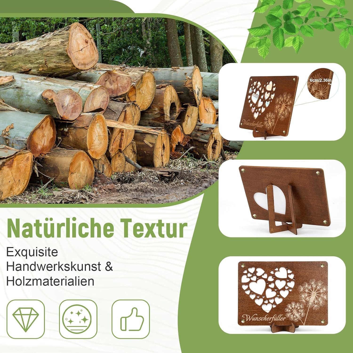 Venicce Love Geschenkbox Geldgeschenke Verpackung, Geschenke aus Holz - Geburtstagsgeschenk (1 St)