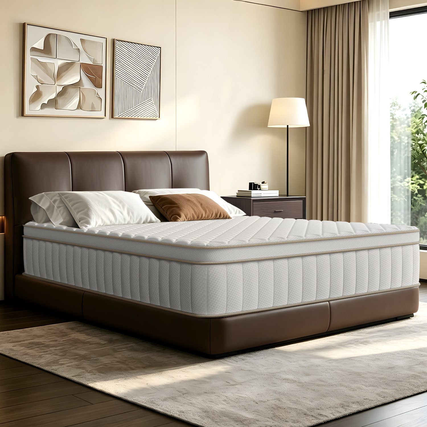 Taschenfederkernmatratze Matratze, 7 Zone Federkernmatratze Matratzen mit Spannbettlaken, Lexzurn, 25 cm hoch, (Matratze 120x200 für Kinder und Erwachsene, 7 Zone Federkernmatratze Matratzen mit Spannbettlaken), Matratze 120x200