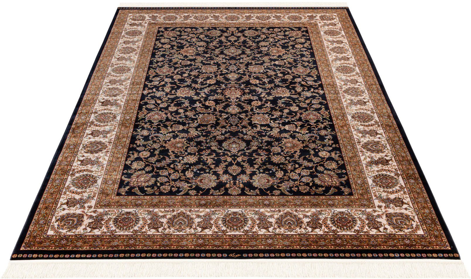 Obsession Teppich My Babylon of Obsession 300, rechteckig, Höhe: 8 mm, Kurzflor, Orient-Optik, mit Fransen, besonders hohe Knotendichte