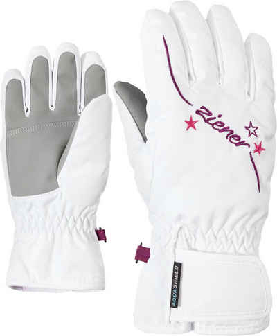 Ziener Skihandschuhe LULA AS(R) GIRLS glove junior white