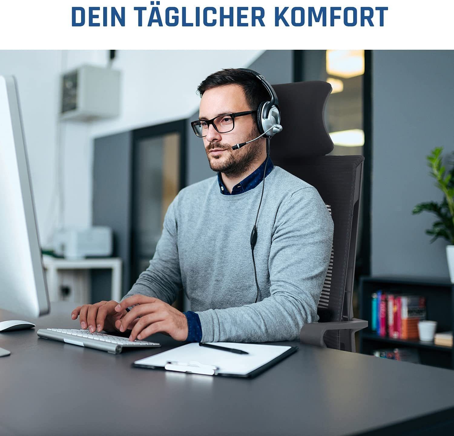 KLIM Bürostuhl K300, moderner und ergonomischer Bürostuhl für die Arbeit, Hochwertige Qualität, Stylischer Stuhl fürs Arbeitszimmer