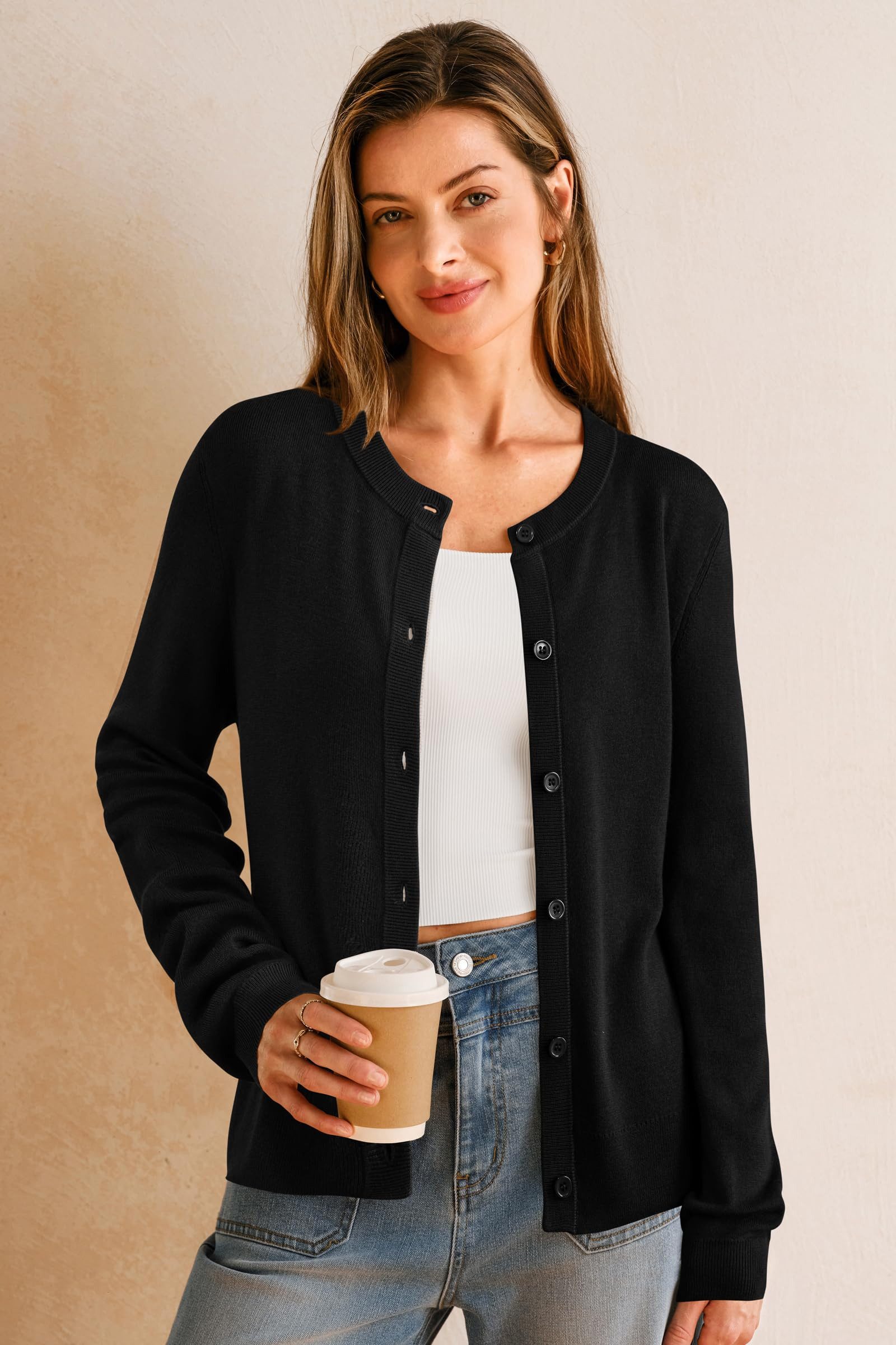 Arach&Cloz Strickjacke Damen Cardigan-Pullover Lässige Strickjacken Busines günstig online kaufen