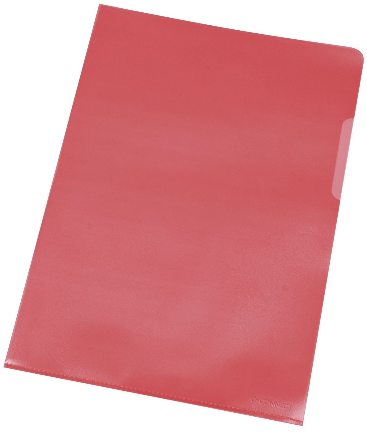 Q-Connect Prospekthülle Q-Connect® KF00306 Sichthülle - A4, 120 mym, genarbt rot, 100 Stück