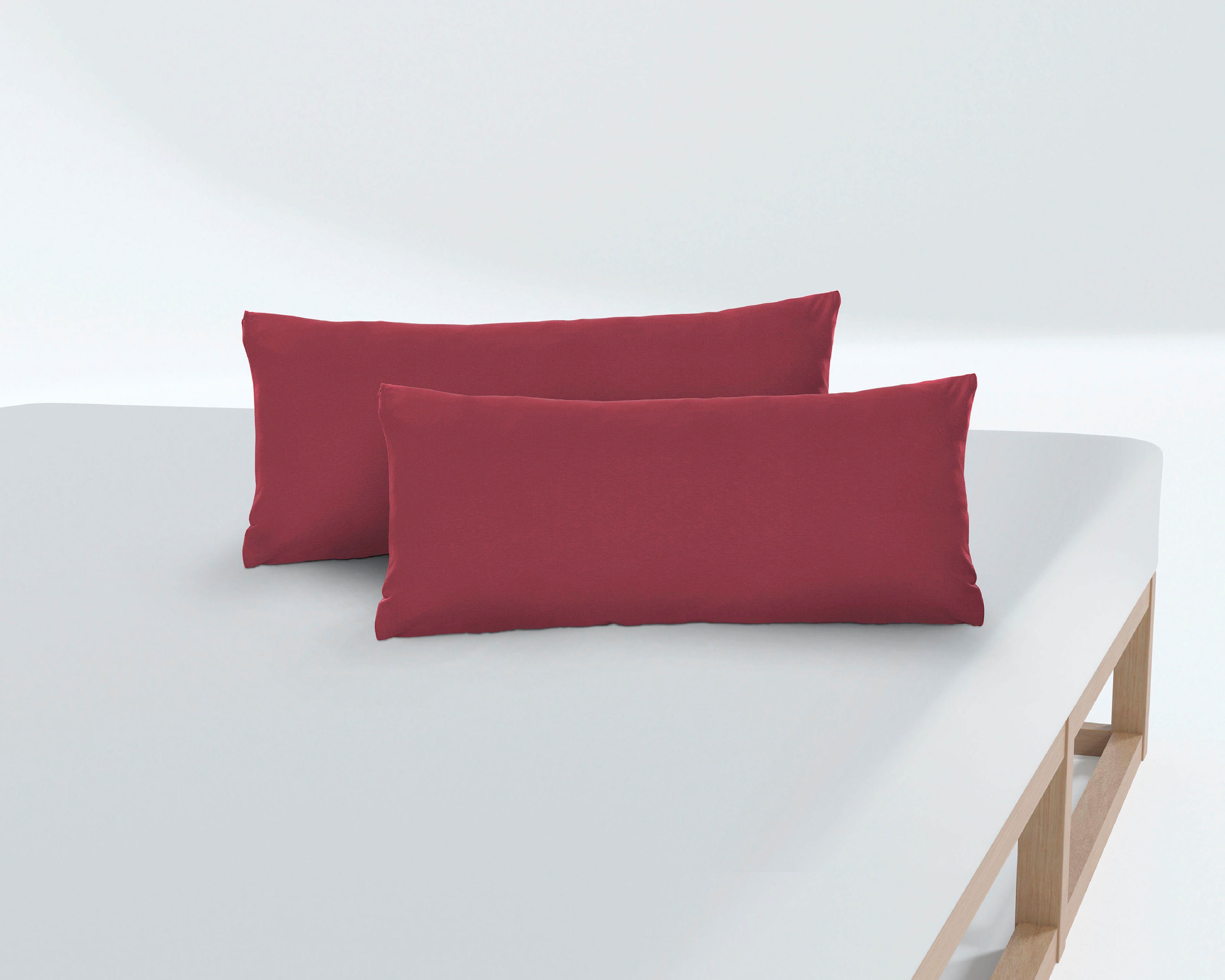 Biberna Kissenbezug Michi Feinjersey mit Reißverschluss, (2 Stück), verschi günstig online kaufen