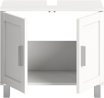 welltime Waschbeckenunterschrank Atri (1-St) Bad Möbel, 2 Türen, inkl. Siphonausschnitt, Breite 65 cm
