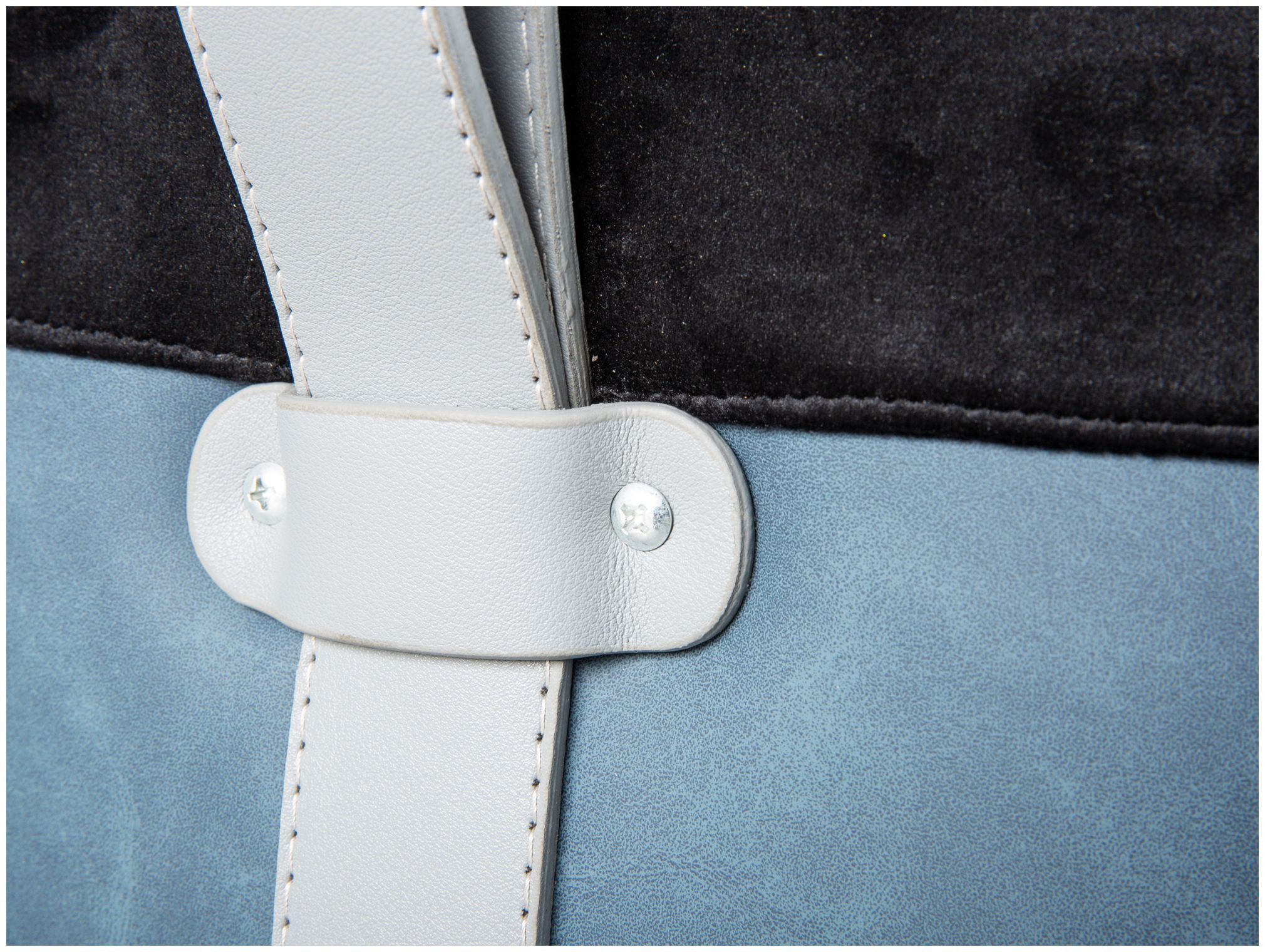 FURNARO Hocker, Wohnen, Wohnzimmer, Schlafzimmer, Textil, Schwarz