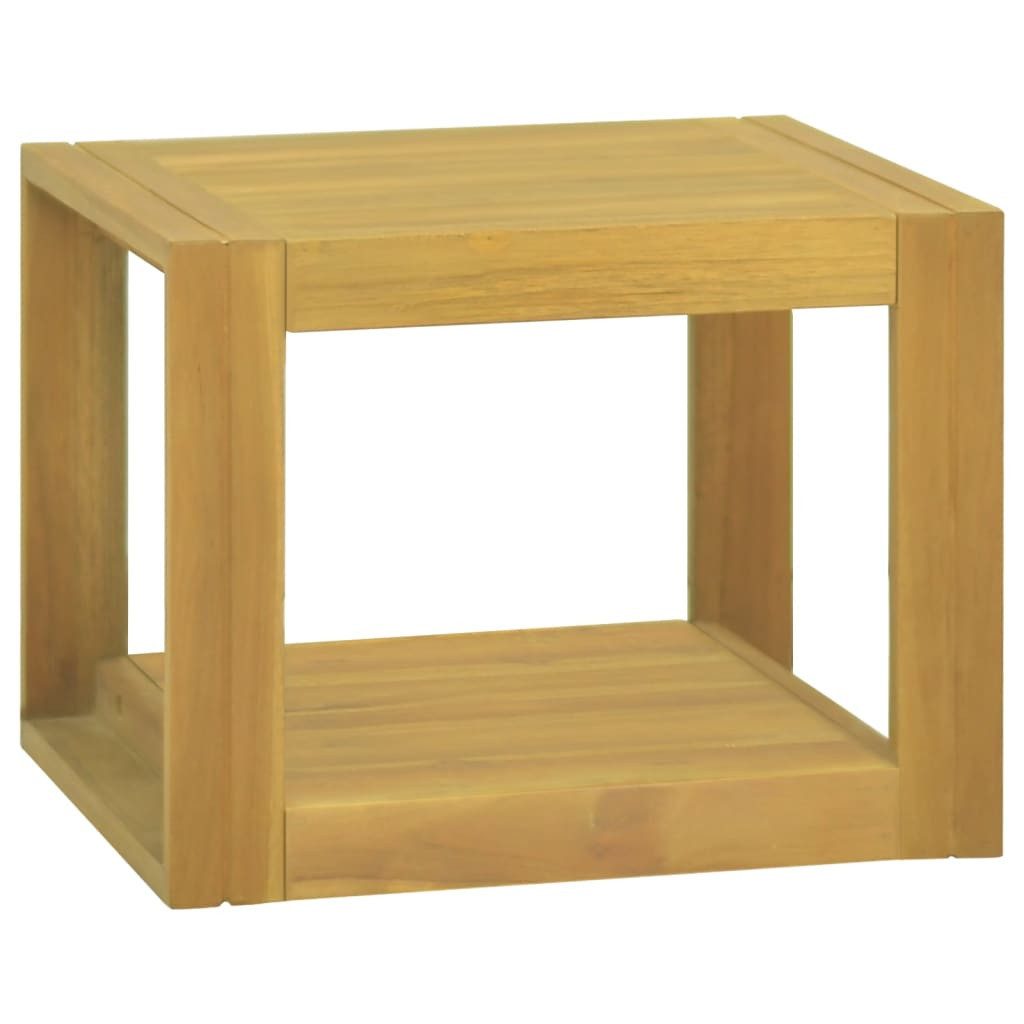 vidaXL Badregal Wand-Badregal 45x45x35 cm Massivholz Teak