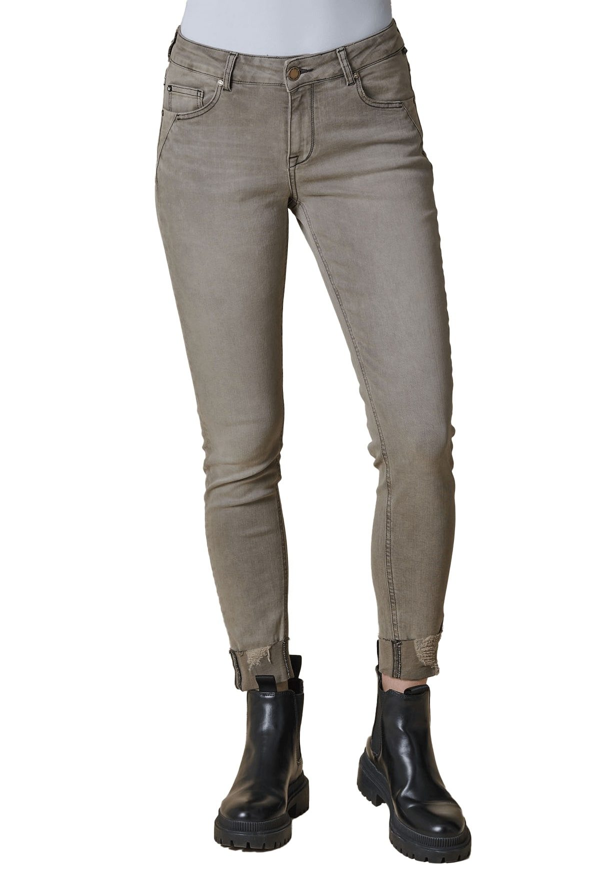 Zhrill 7/8-Jeans Skinny Jeans ZHNOVA Grau günstig online kaufen
