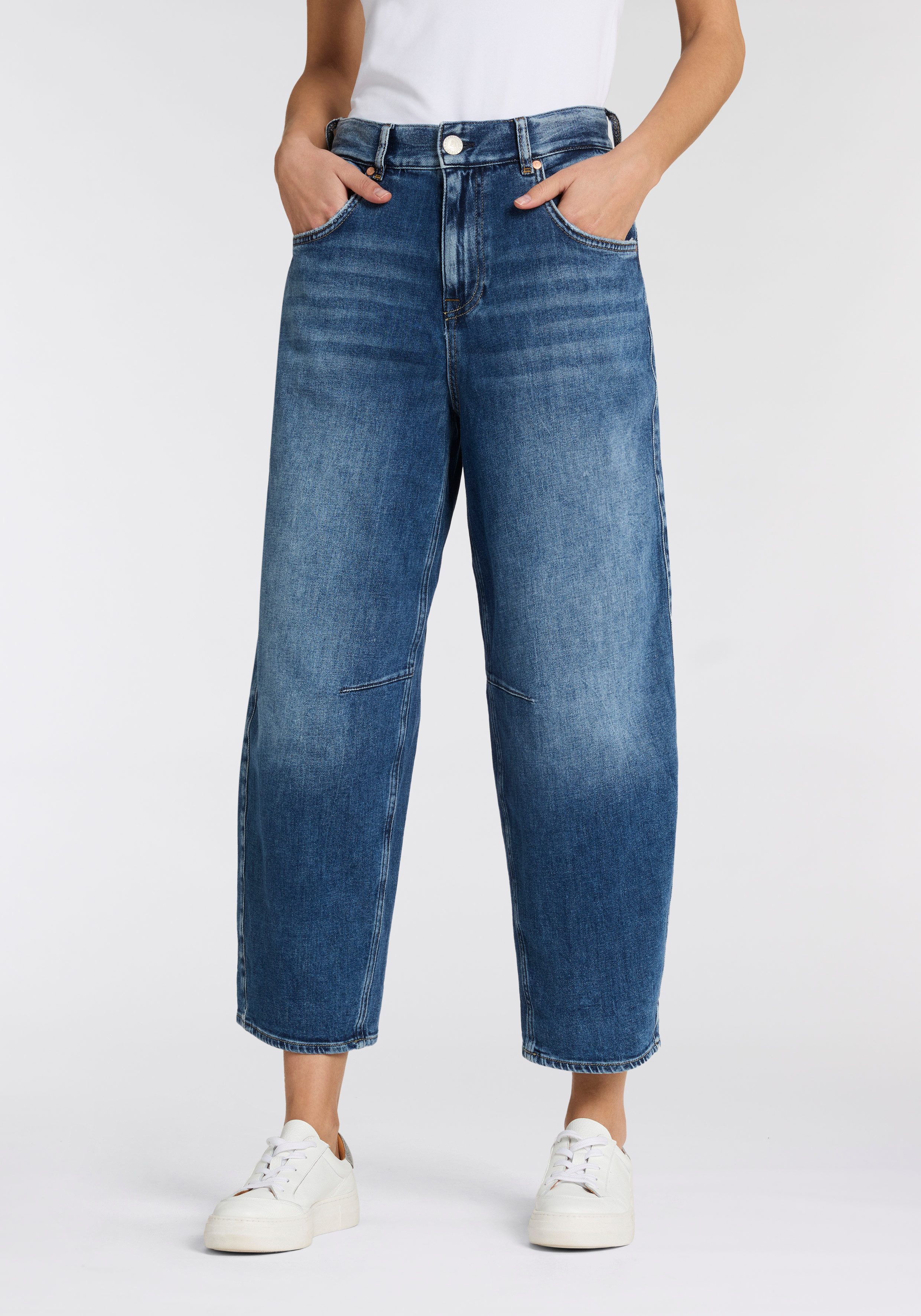 Herrlicher 5-Pocket-Jeans Barrow Denim Stretch im Barrel Fit