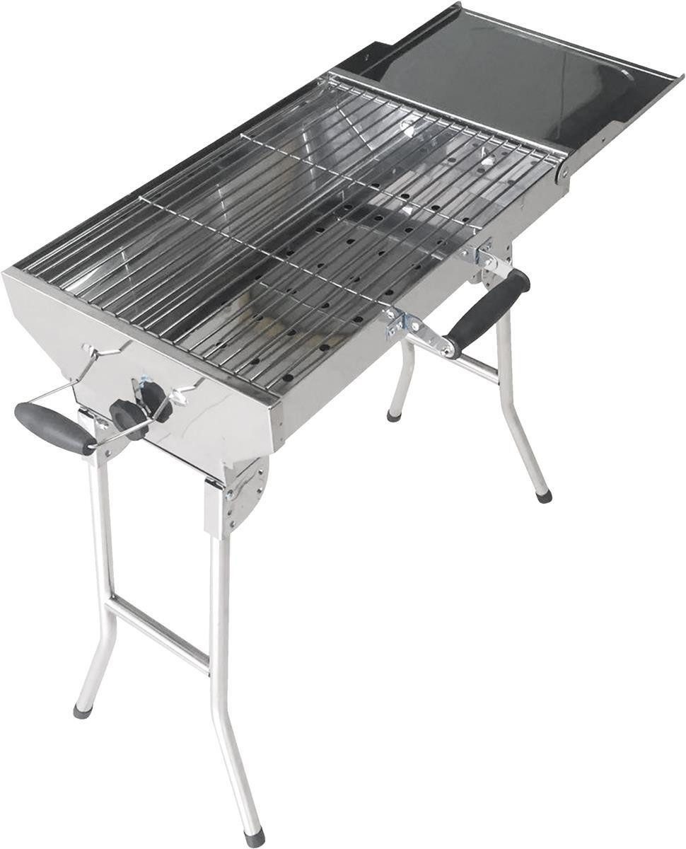 Olymp Handels GmbH Holzkohlegrill Mangal Edelstahl Schaschlik Grill Aladdin mit Tasche