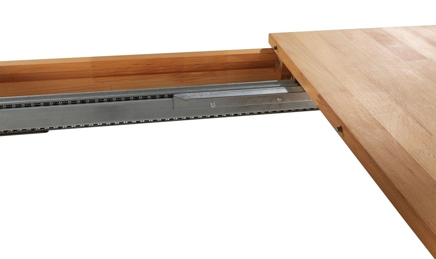 GmbH Kernbuche, braun, 160 cm ausziehbar, auf 240 Breite Möbelvertriebs Esstisch Breite SYLT, bis cm, ausziehbar G+K