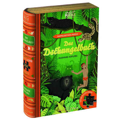 Moses. Verlag Spiel, Familienspiel MOS92122 - Prof Puzzle: Das Dschungelbuch Puzzle 252 Teile DE, Puzzlespiel
