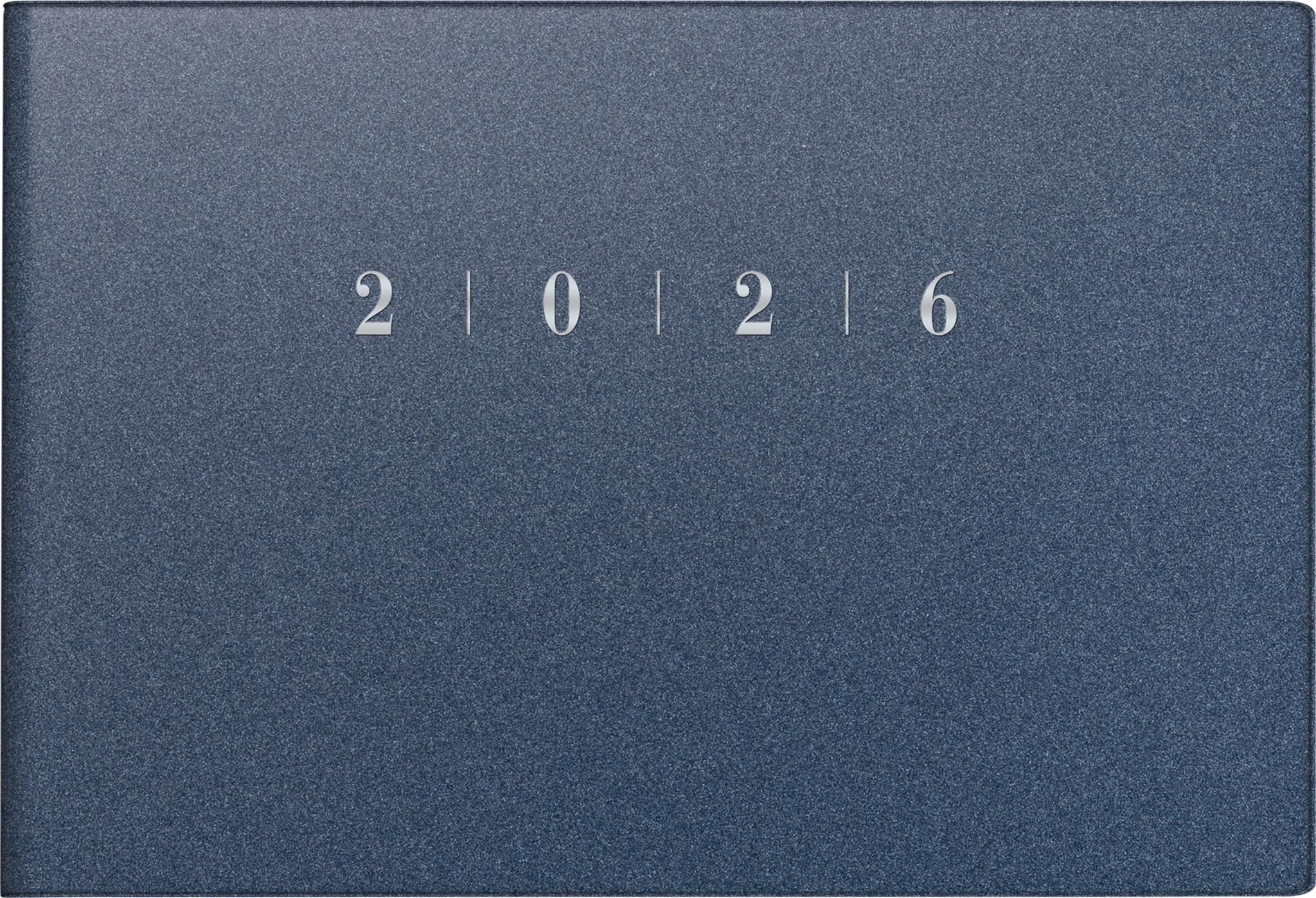 RIDO Taschenkalender 2026 Rido Taschenkalender Septimus A6 quer blau