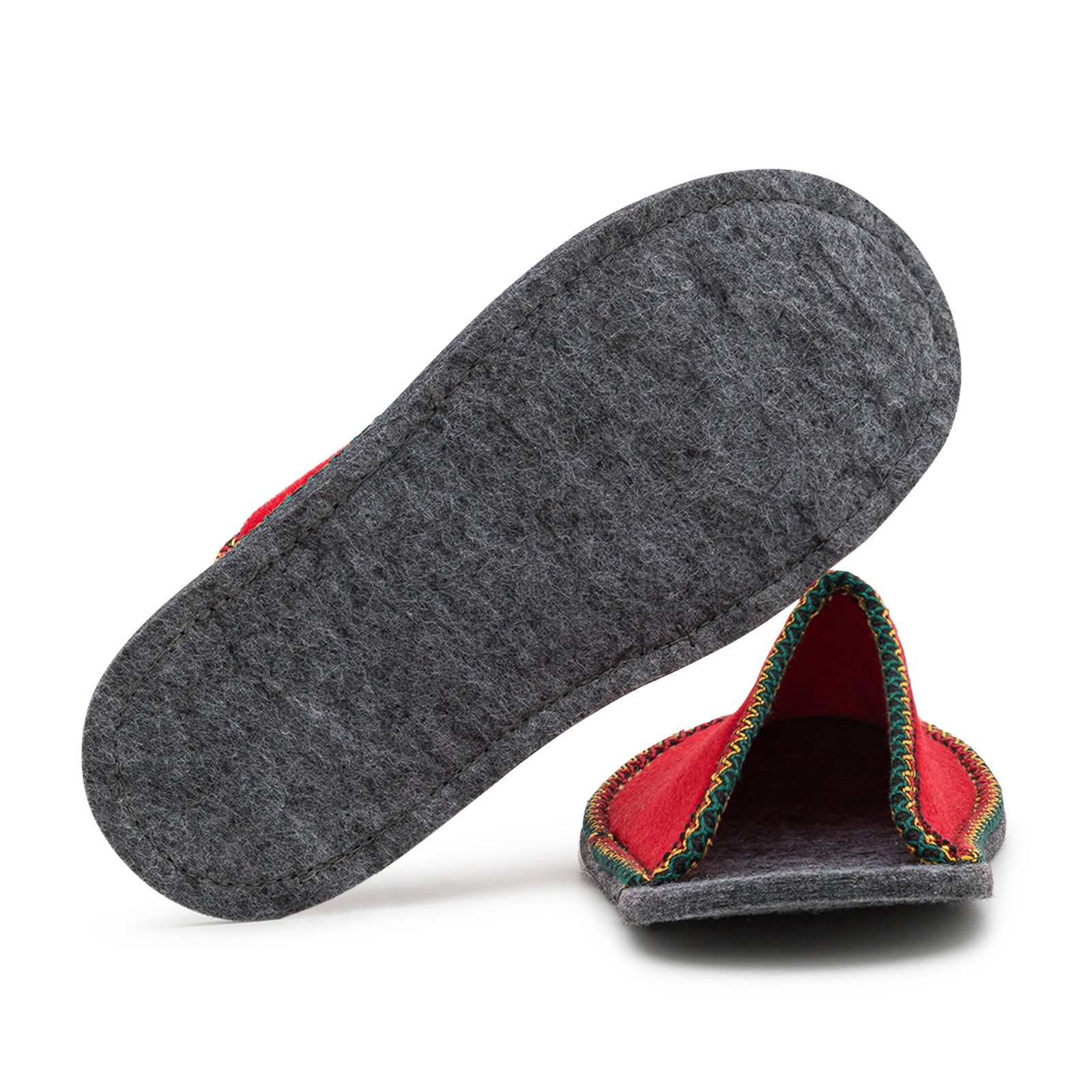 Pantoffelmann Gästepantoffel Herren Damen Gästehausschuh Filzpantoffel Pantoffel Pantoffel (1 Paar) Filzpantoffeln, Gästepantoffel besonders leicht