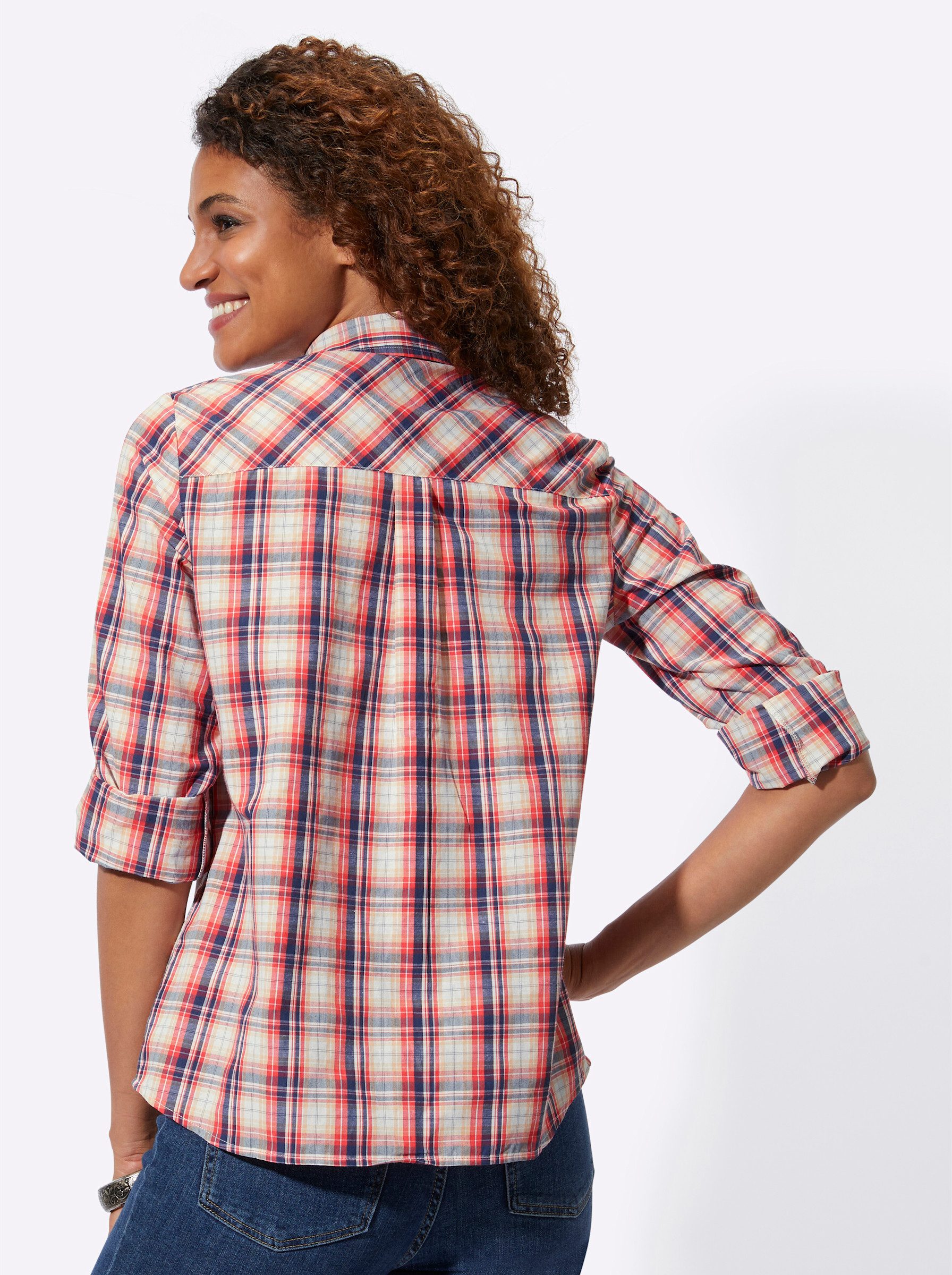 Witt Klassische Bluse Karo-Bluse Langarm günstig online kaufen