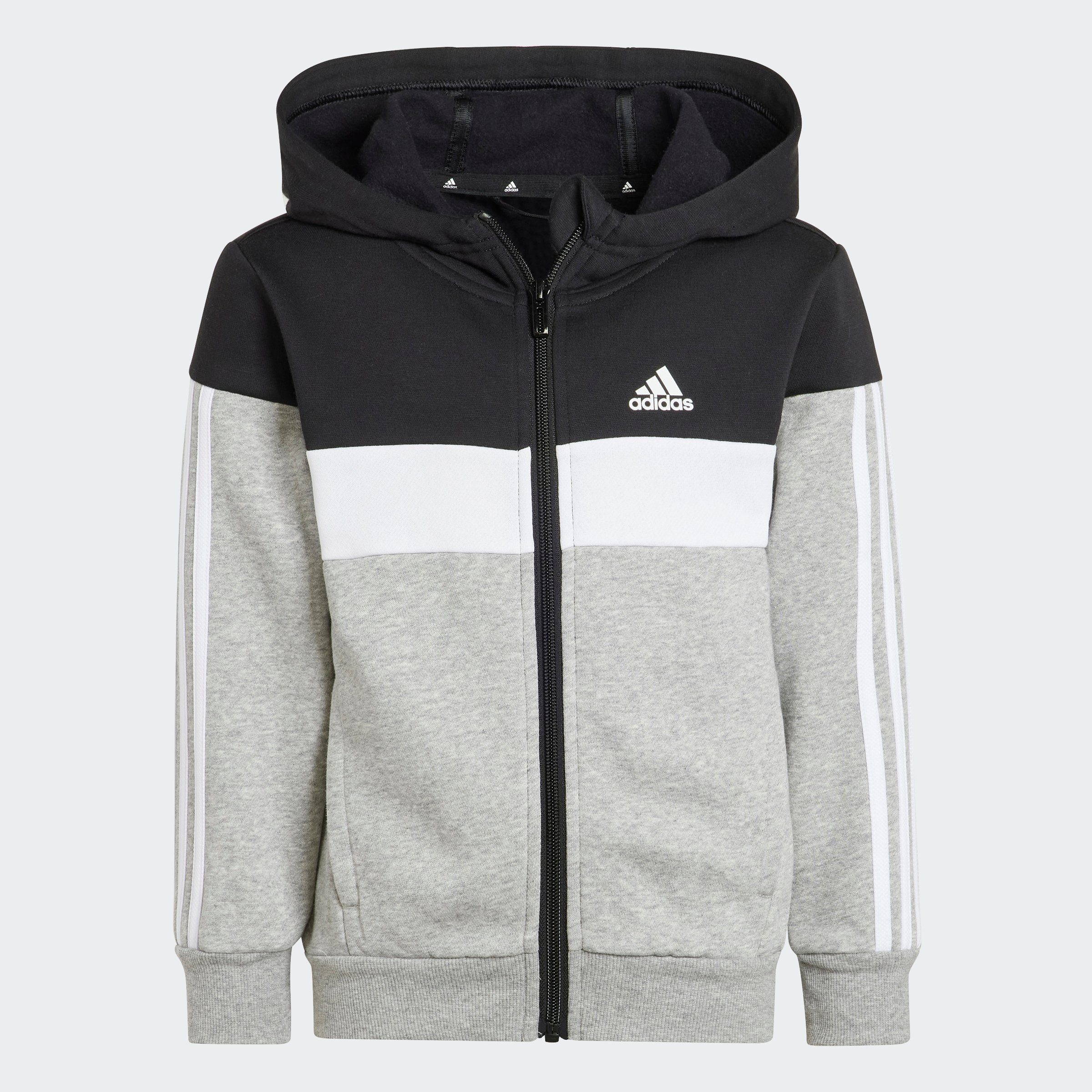 adidas Sportswear Trainingsanzug LK Heather / (2-tlg) / Black TS Medium TIB FL 3S White Grey