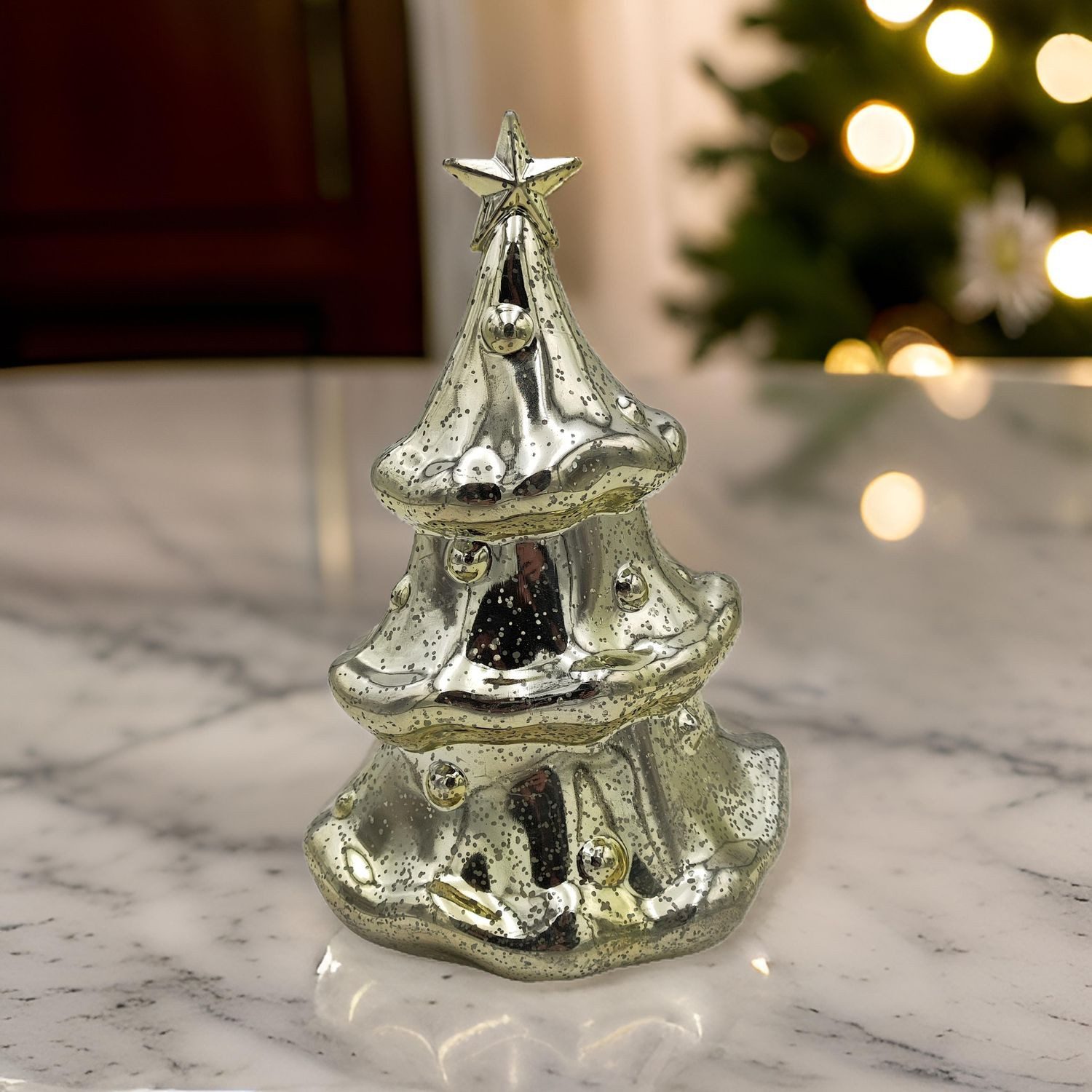 3PAGEN Kugelleuchte Tischleuchte in Tannenform Weihnachtsbaum günstig online kaufen