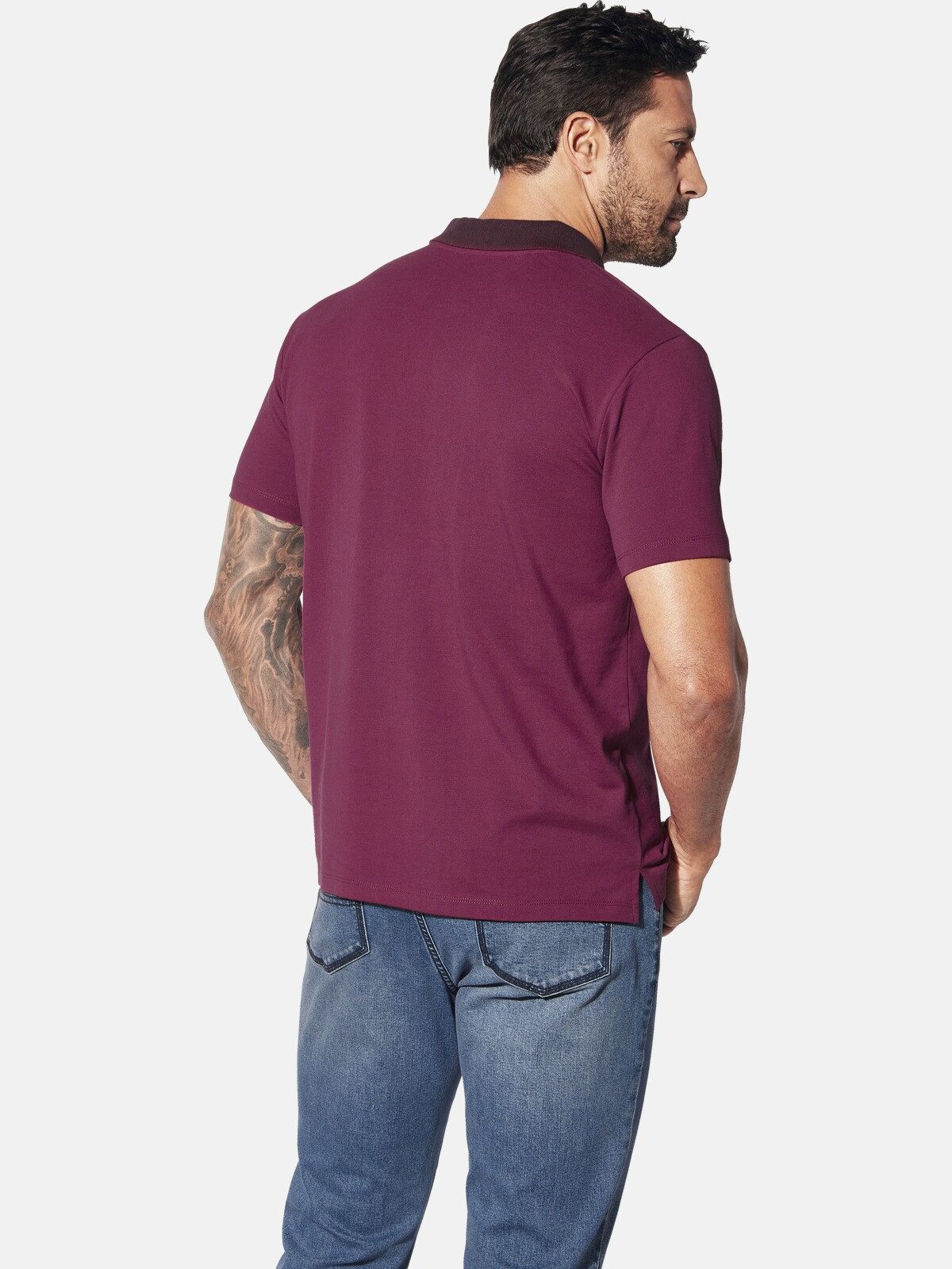 Jan Vanderstorm Poloshirt MORLAN mit Kontrastdetails günstig online kaufen