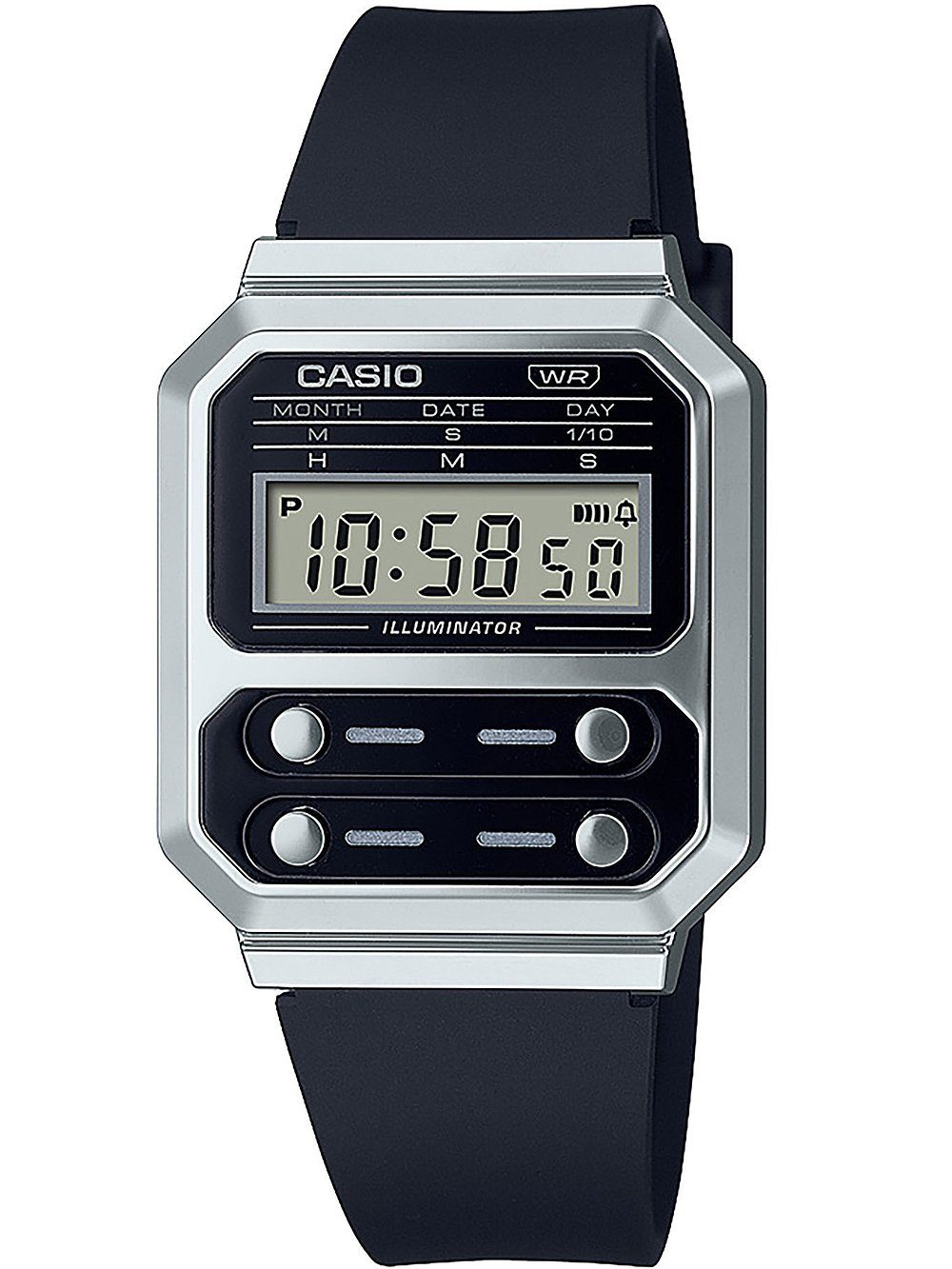 CASIO Quarzuhr Casio A100WEF-1AEF Vintage Unisex Uhr 33mm Casio A100WEF-1AEF Vintage Unisex Uhr 33mm