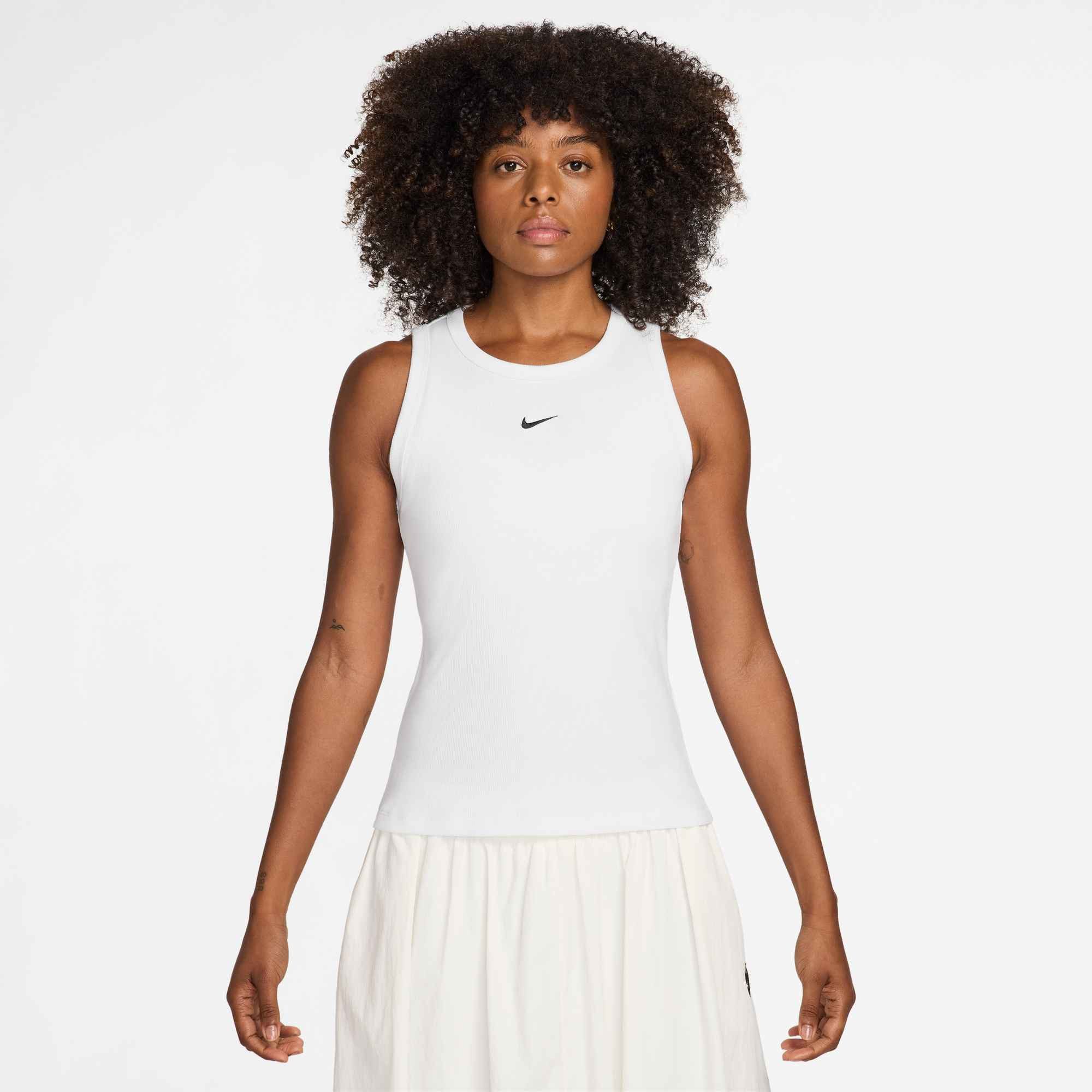 Nike Sportswear Tanktop W NSW RIB TIGHT TANK sportlicher Stil, für sportliche Aktivitäten, mit Rundhalsausschnitt