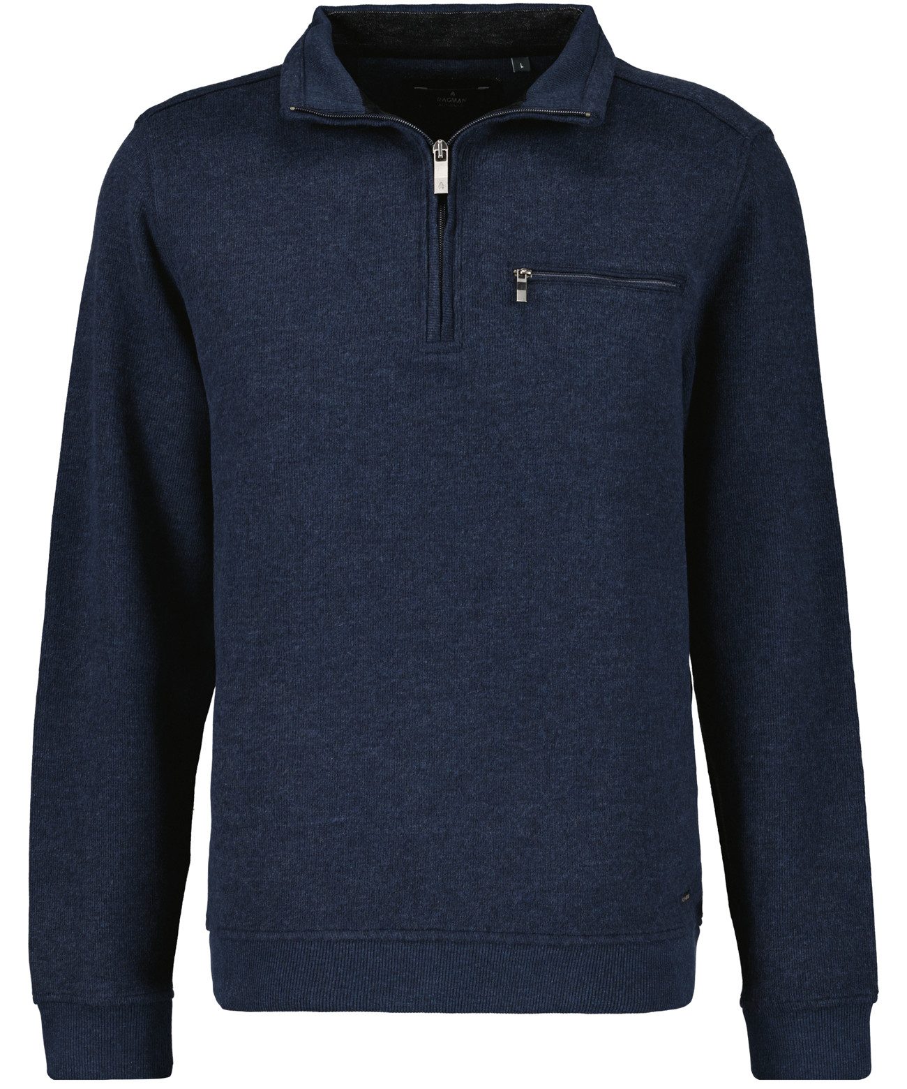 RAGMAN Strickpullover Mock neck zip günstig online kaufen