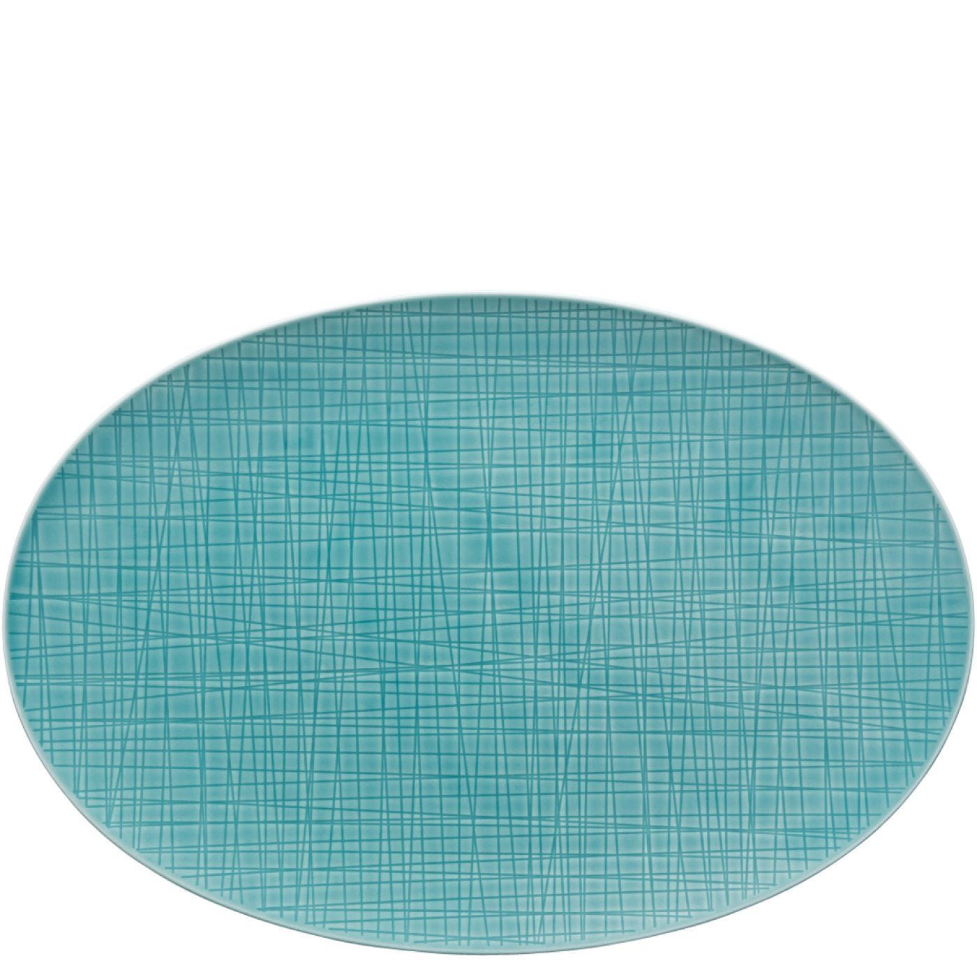Rosenthal Servierplatte Colours cm, Mesh Porzellan, Platte 34 Aqua (1-tlg)