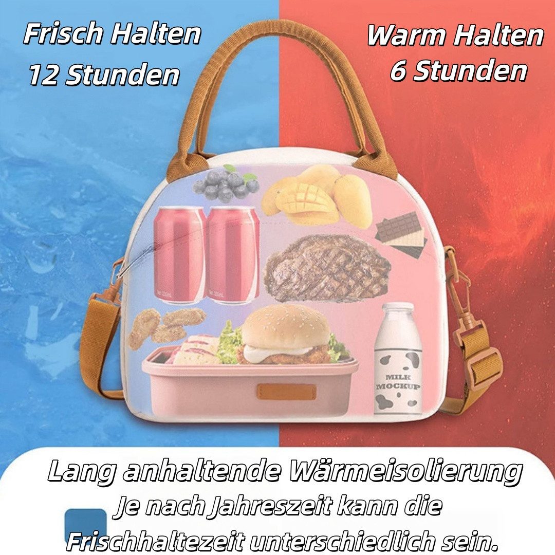 Diwzbyn Lunchbox Kühltasche Frauen Männer, 9.5L Lunchtasche mit Gurt, Ideal für Arbeit, Schule und Picknick.