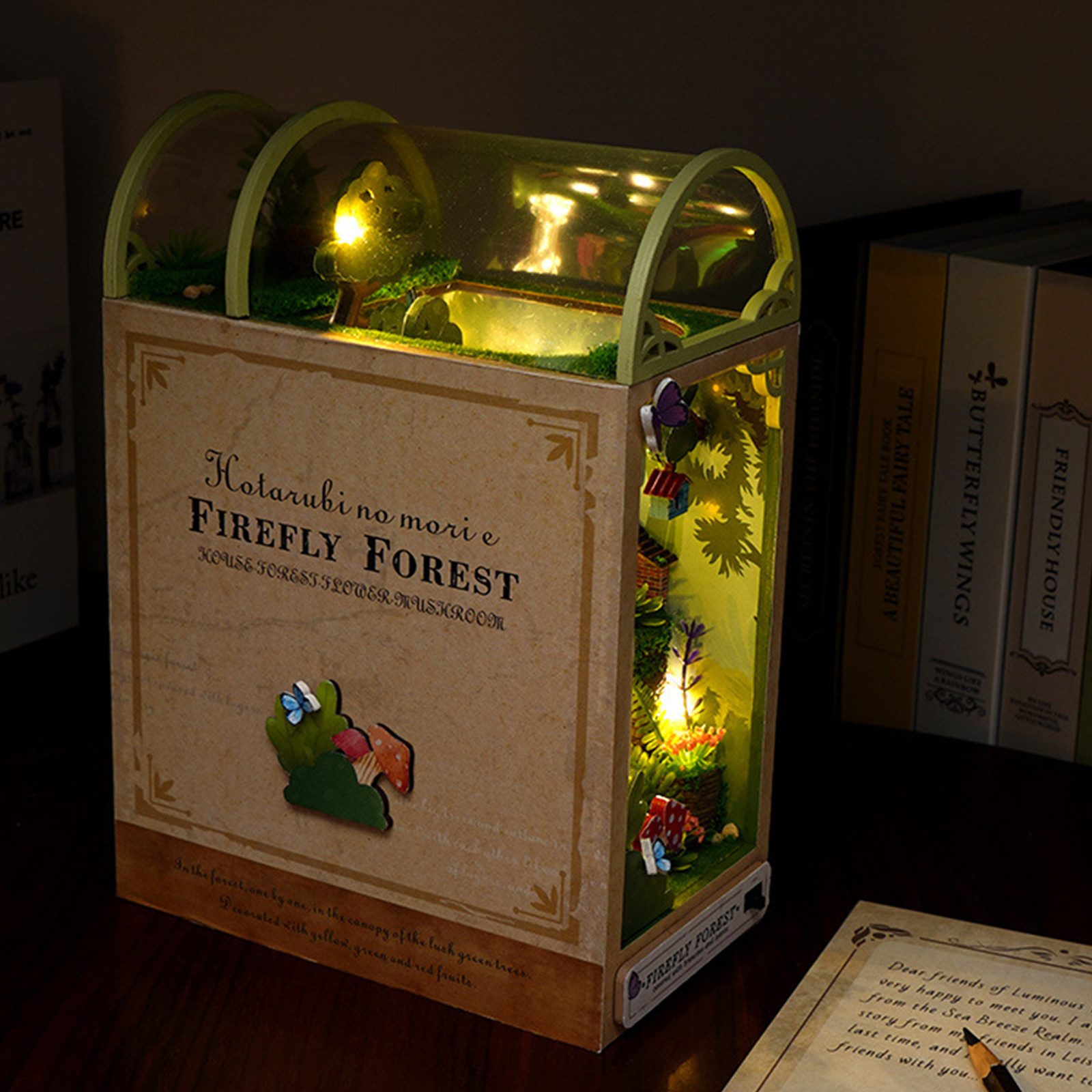 MODFU 3D-Puzzle Buchstütze Miniatur Holz Bücherregal Holzbausatz Handwerk, günstig online kaufen