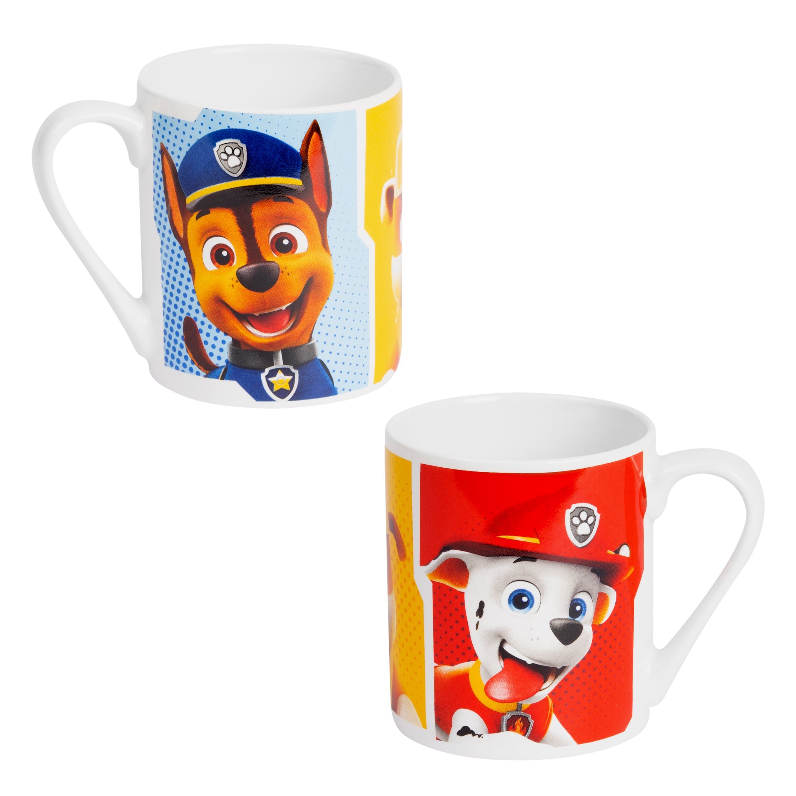 United Labels® Tasse Paw Patrol Tasse für Kinder - Rubble, Chase, Marshall - 230 ml, Porzellan