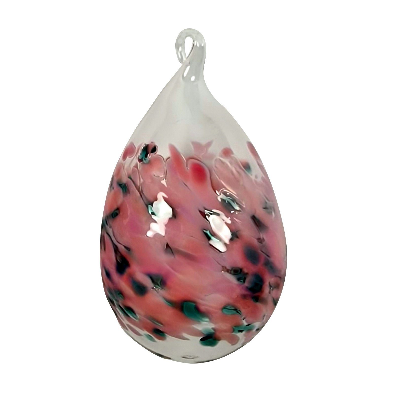 Lauschaer Glas Hängedekoration Osterei bzw. Ostereier aus Glas mundgeblasen handgeformt groß (1 St), aus mundgeblasenem Glas