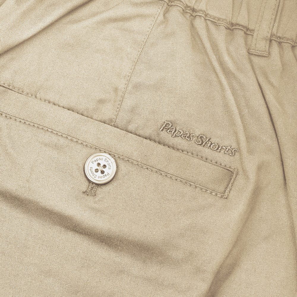 Papas Shorts Chinoshorts für Herren aus Baumwolle mit flexiblen Bund, und sicheren Reißverschlüssen