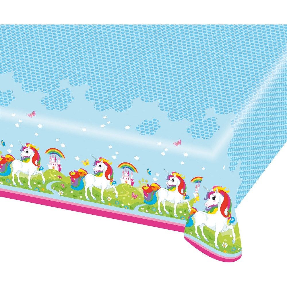 Amscan Tischdecke 'Regenbogen Einhorn' Partydekoration - Tischdecke