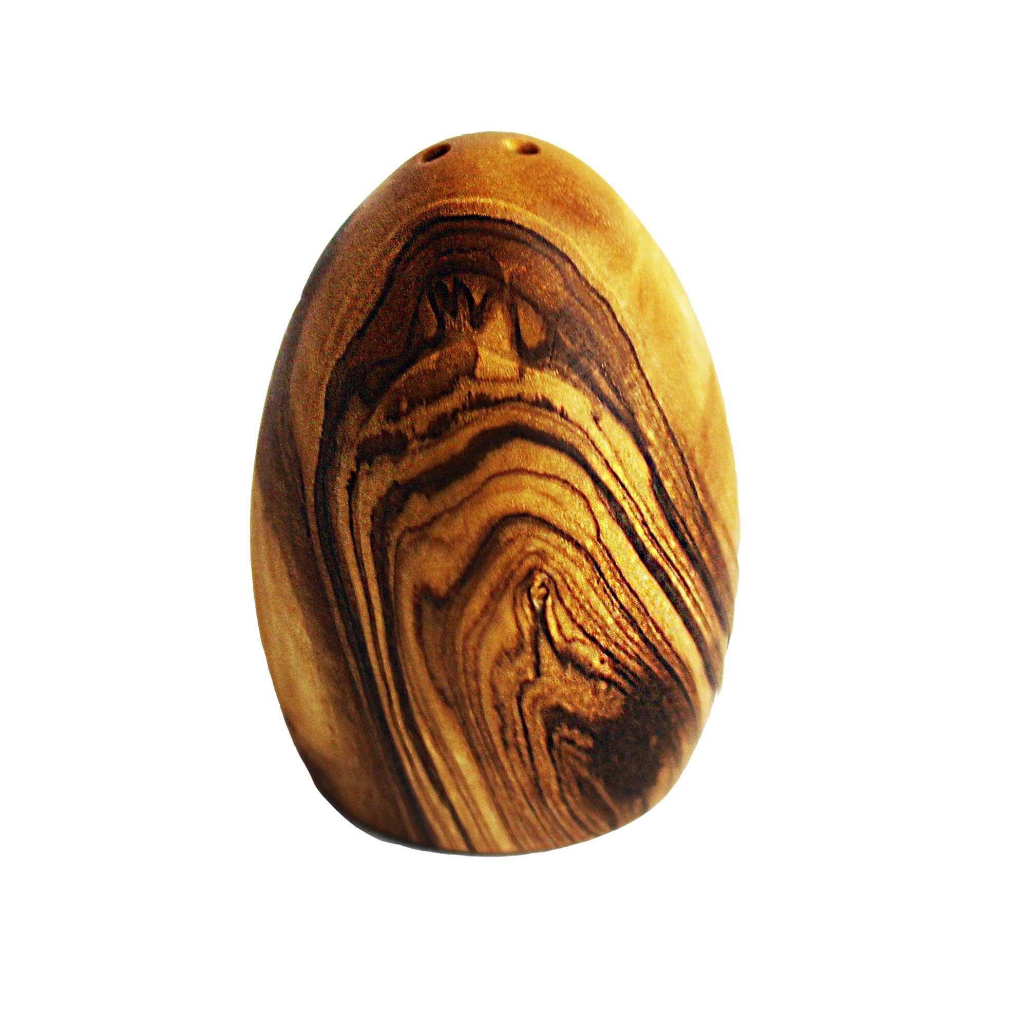 Salzstreuer Pfefferstreuer Ei-Form aus Holz