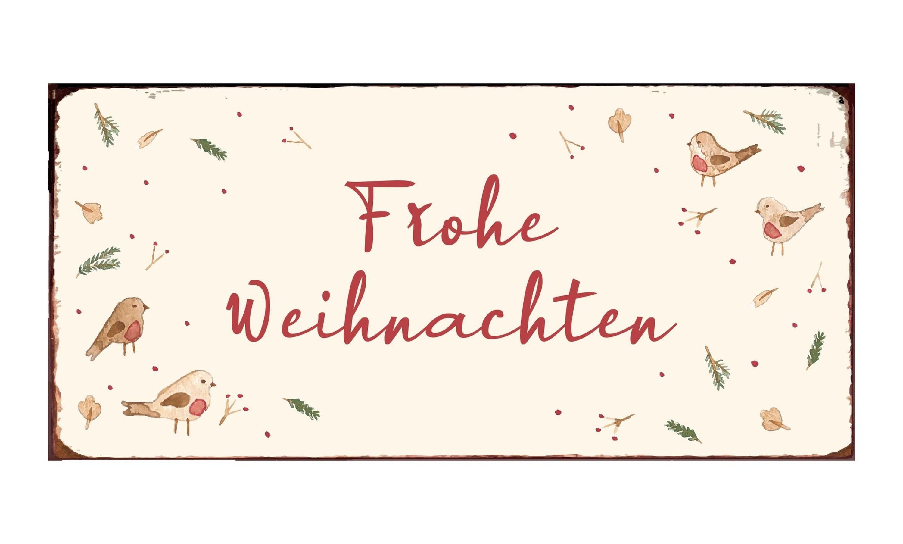 Ib Laursen Metallschild Wandschild Metallschild Schild "Frohe Weihnachten" Ib Laursen 70160-00
