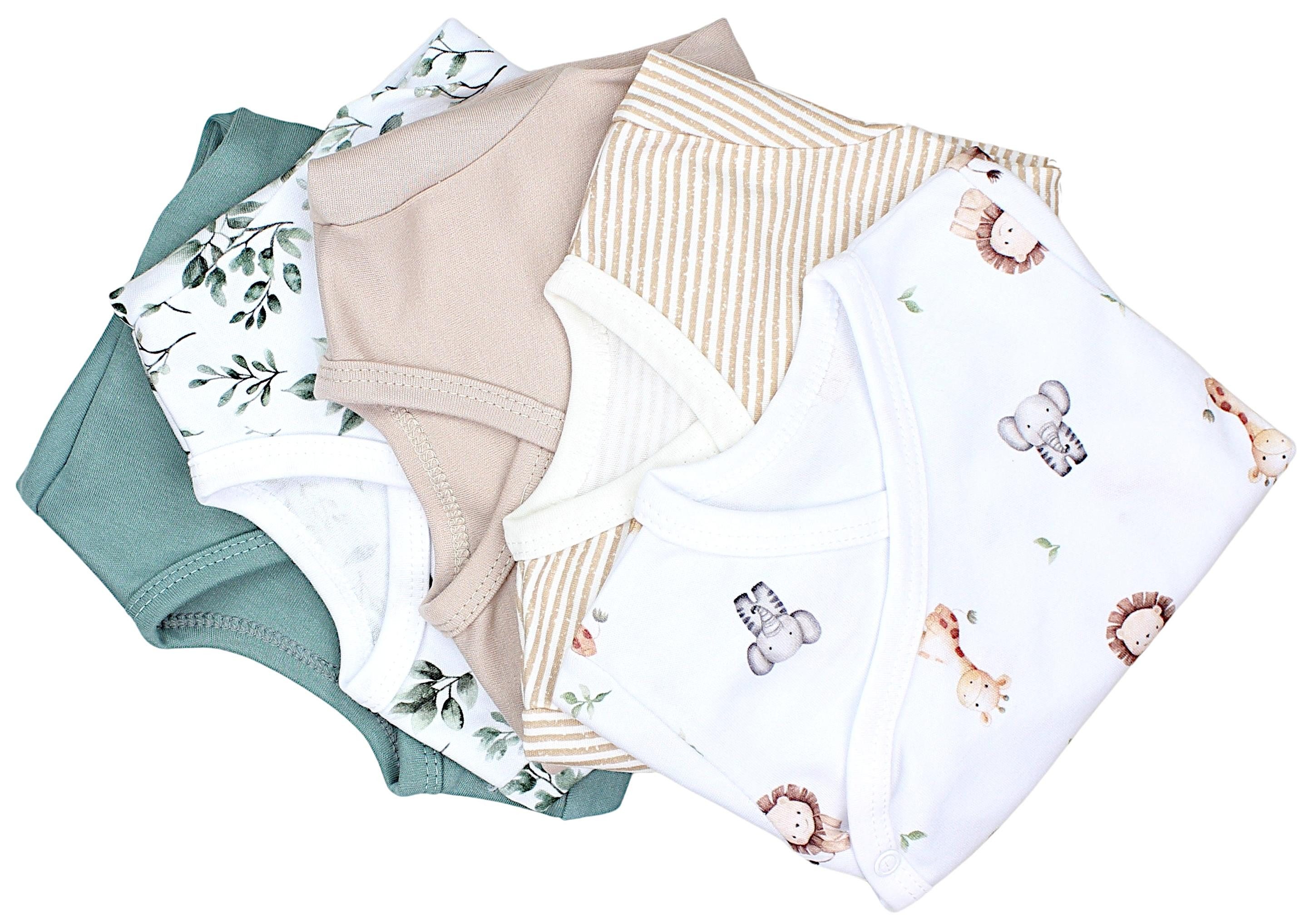 TupTam Wickelshirt TupTam Baby Jungen Langarm Wickelshirt Baumwolle 5er Set