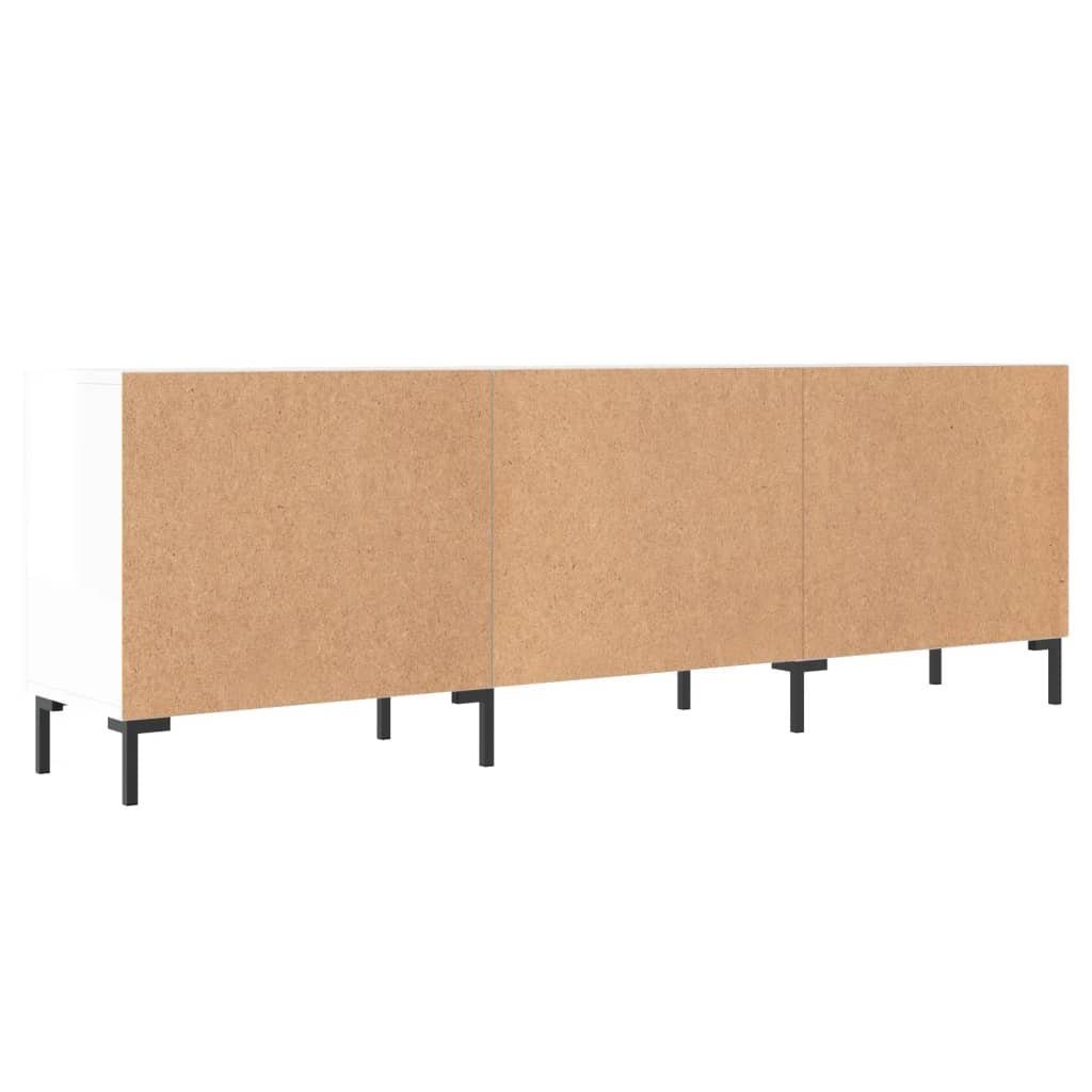 Holzwerkstoff Hochglanz-Weiß 150x30x50 cm TV-Schrank furnicato