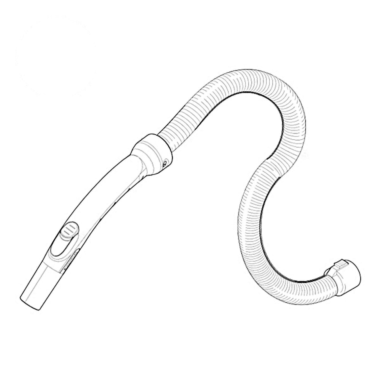 KÄRCHER Staubsaugerschlauch Original Kärcher 2,0 m Saugschlauch 9.012-109.0 Schlauch, Zubehör für Nass-/Trockensauger, Inkl. Krümmer mit Nebenluftregler