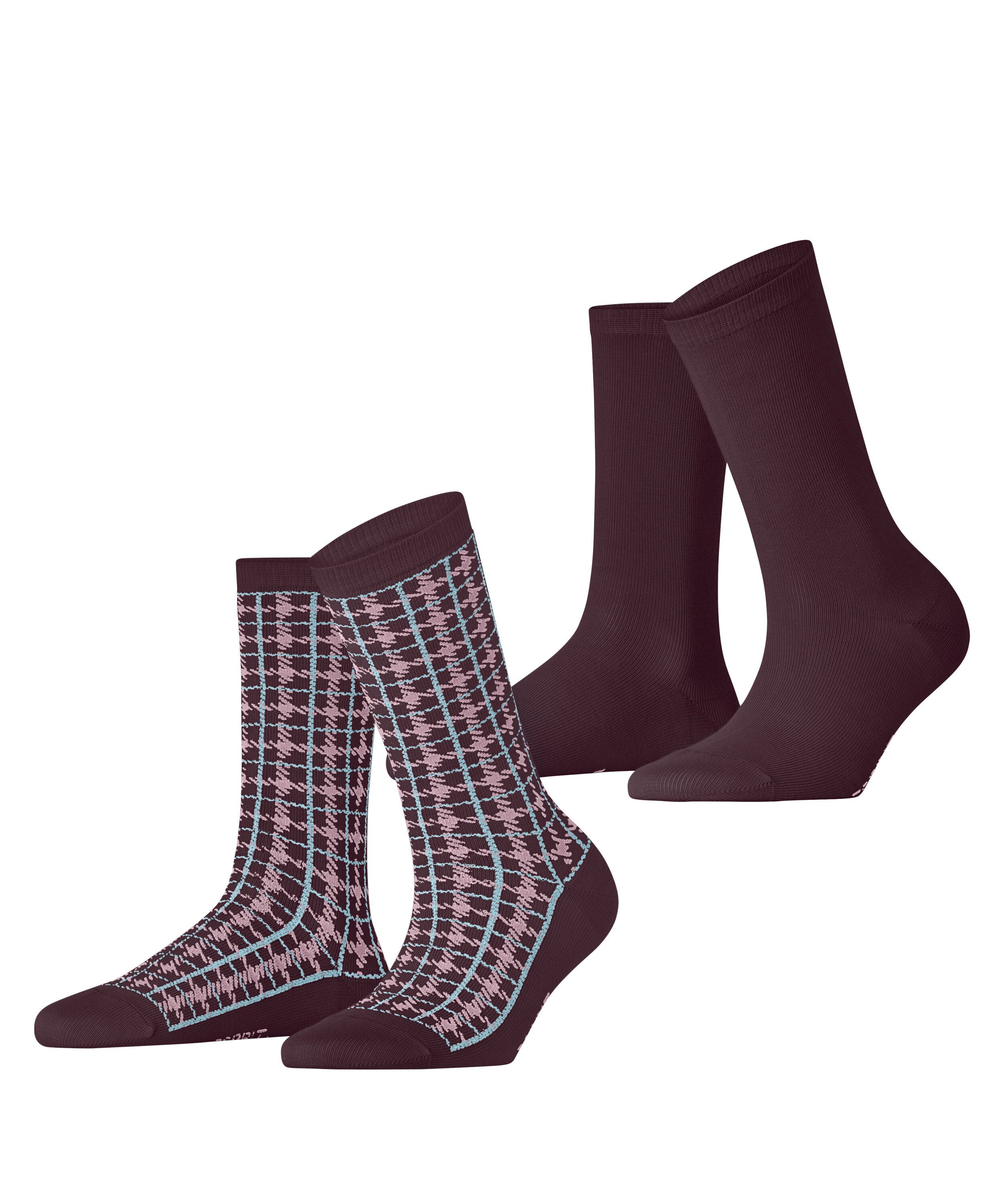 Esprit Socken Esprit Retro Plaid 2-Pack Damen (2-Paar)
